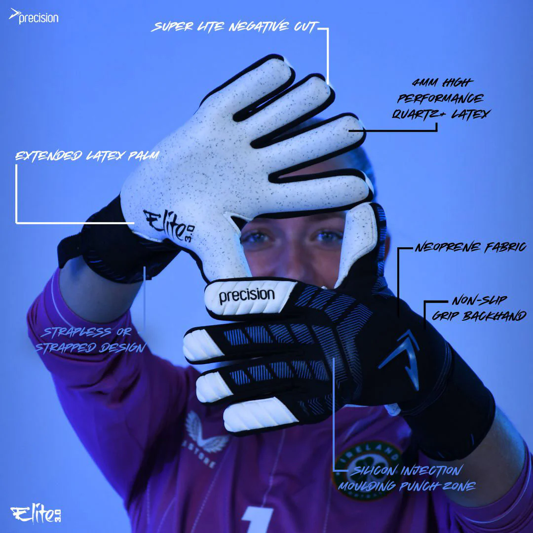 Precision Elite 3.0 Quartz Goalkeeper Gloves - Image 13