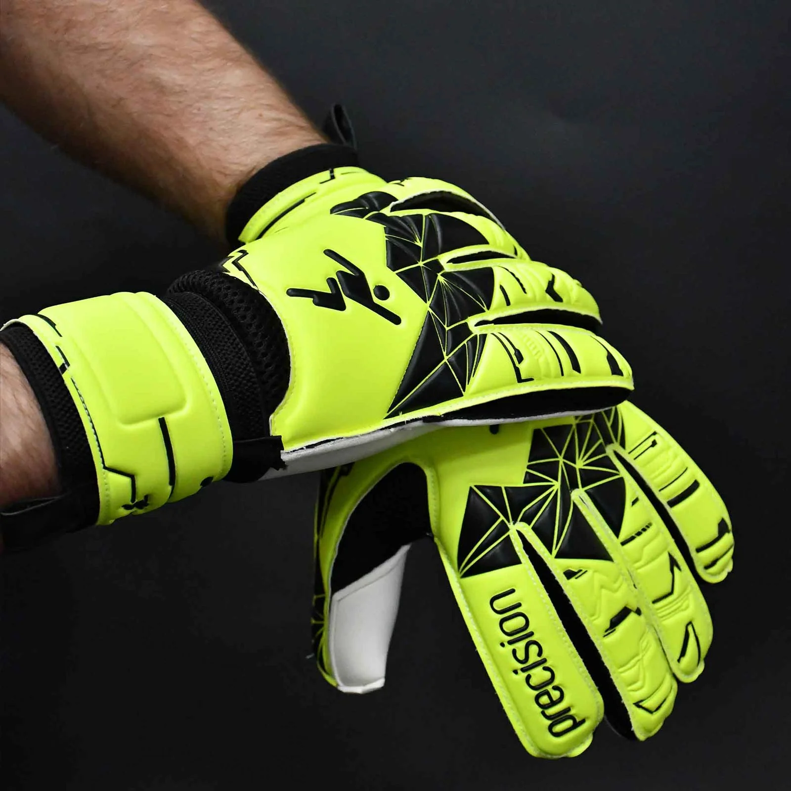 Precision Fusion X Flat Cut Essential Goalkeeper Gloves - Image 2