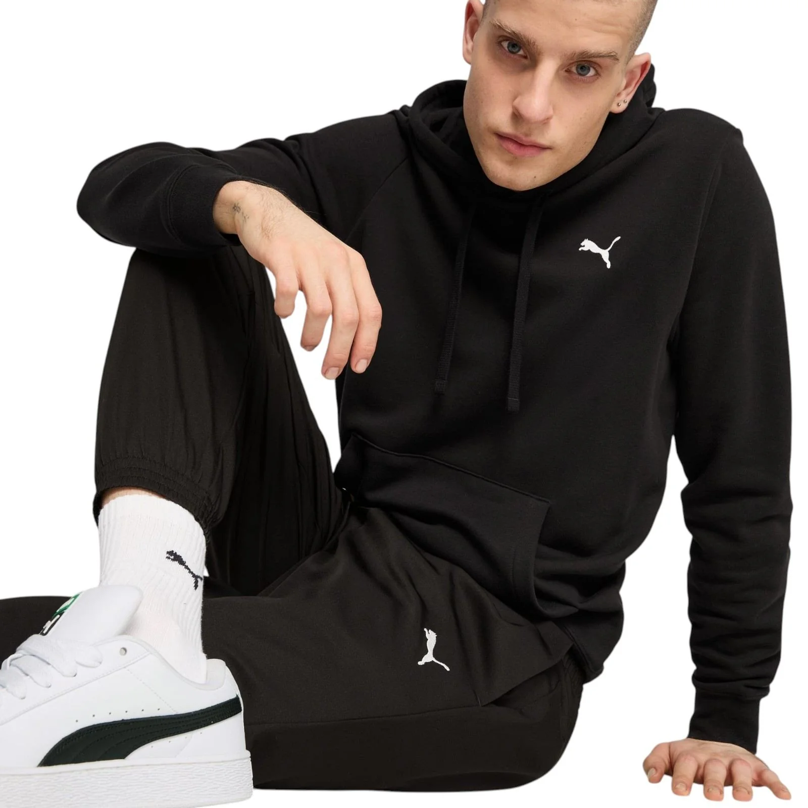 Puma Essentials Active Mens Regular-Fit Logo Training Pant - Image 3