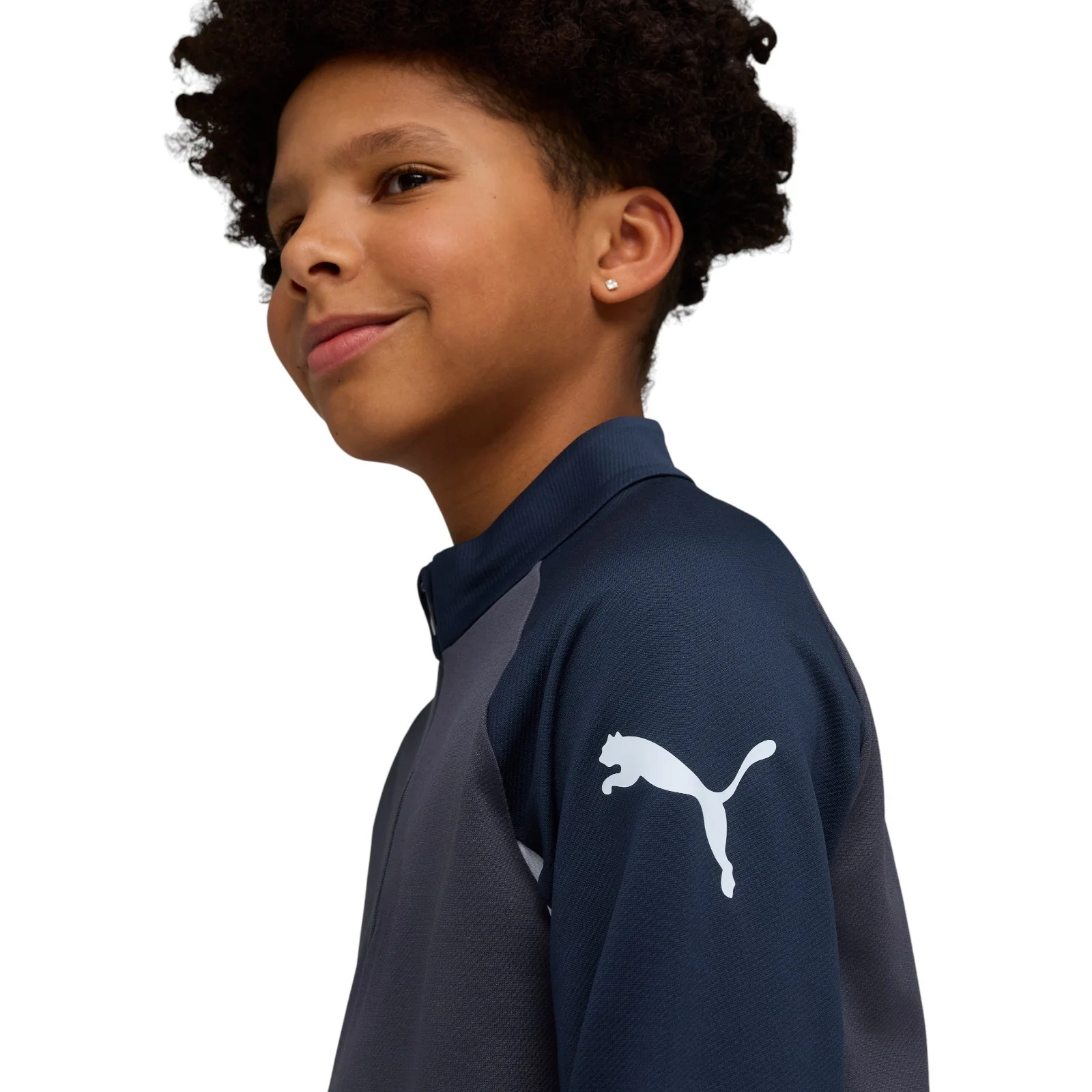 Puma IndividualLIGA Kids Slim-Fit Half-Zip Training Top - Image 3