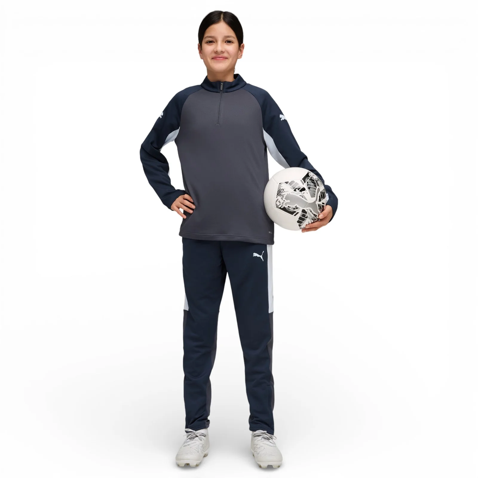 Puma IndividualLIGA Kids Slim-Fit Half-Zip Training Top - Image 4