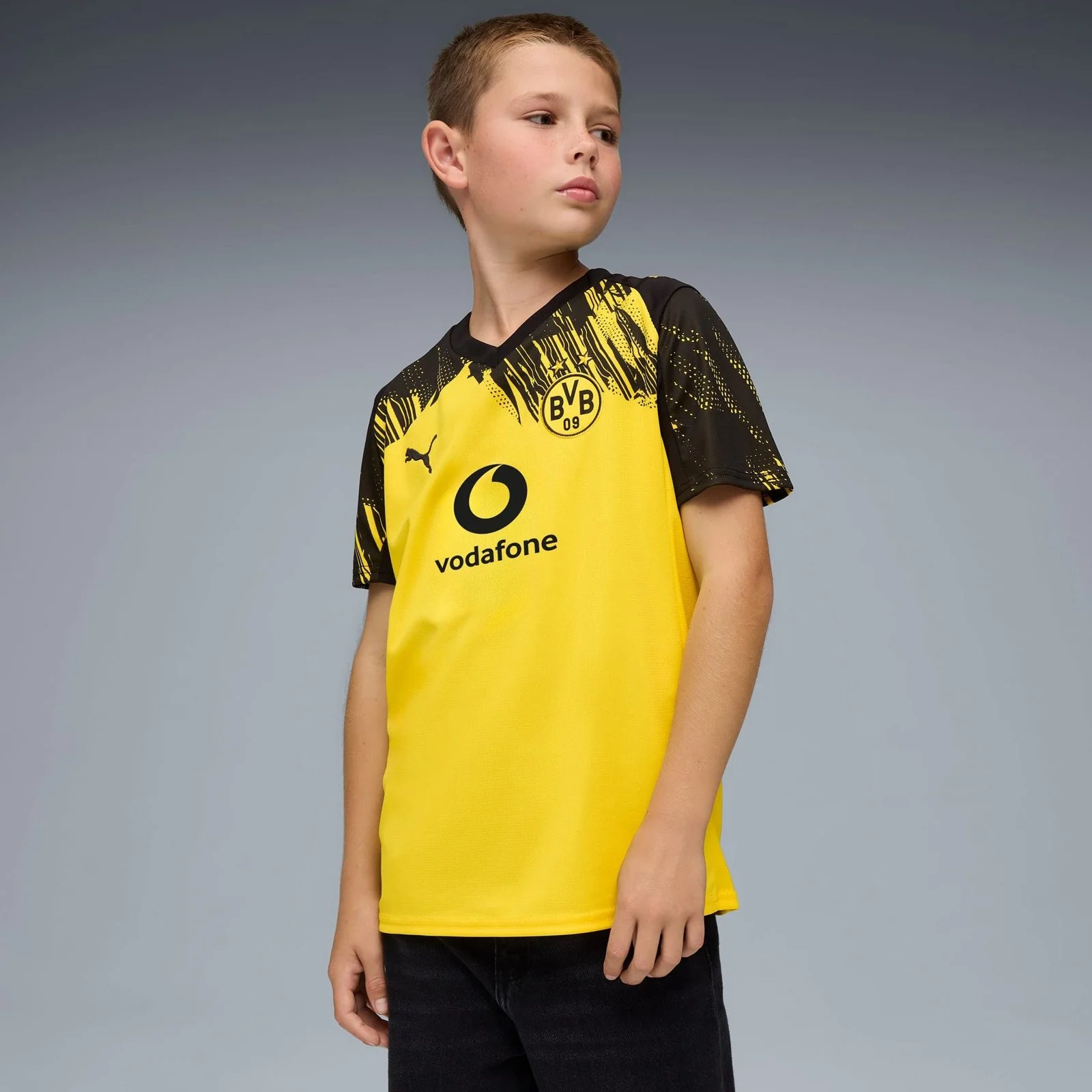 Puma BVB Football 2025/26 Kids Home Replica Jersey - Image 3