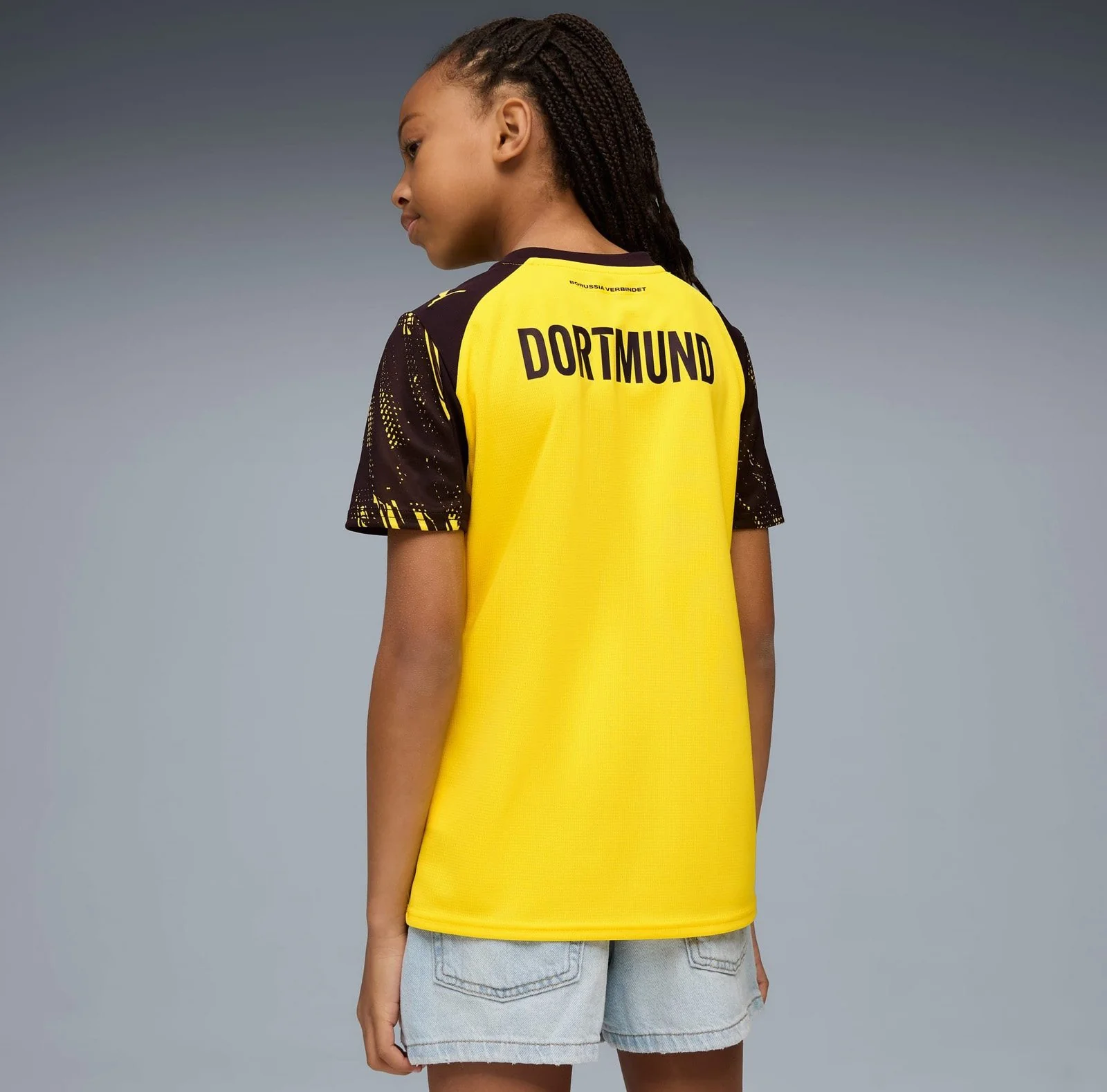 Puma BVB Football 2025/26 Kids Home Replica Jersey - Image 4