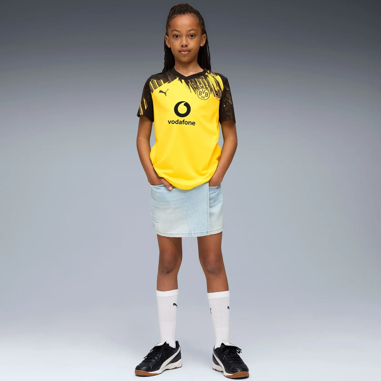 Puma BVB Football 2025/26 Kids Home Replica Jersey - Image 6