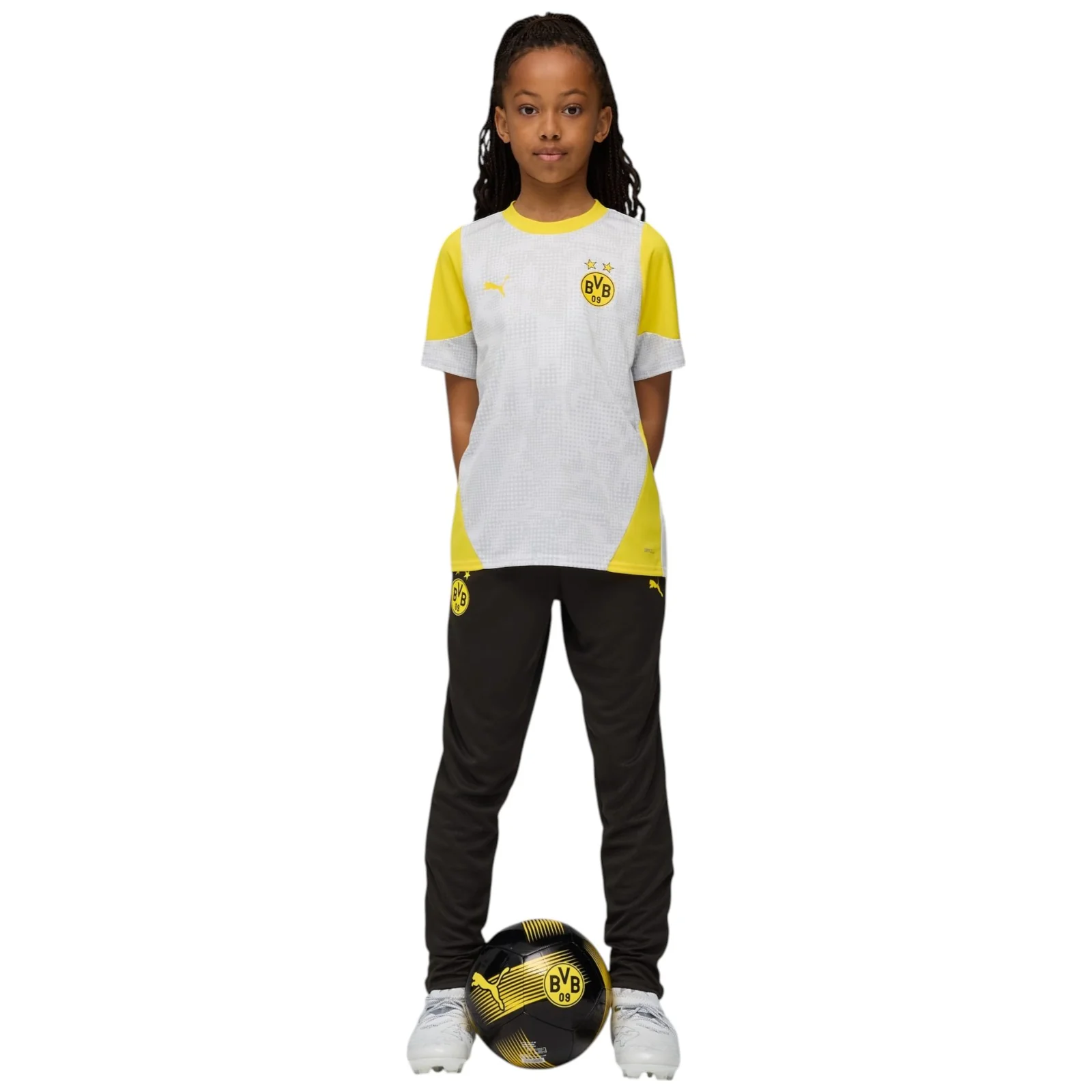 Puma BVB Football 2025/26 Kids Short Sleeved Training Jersey - Image 6