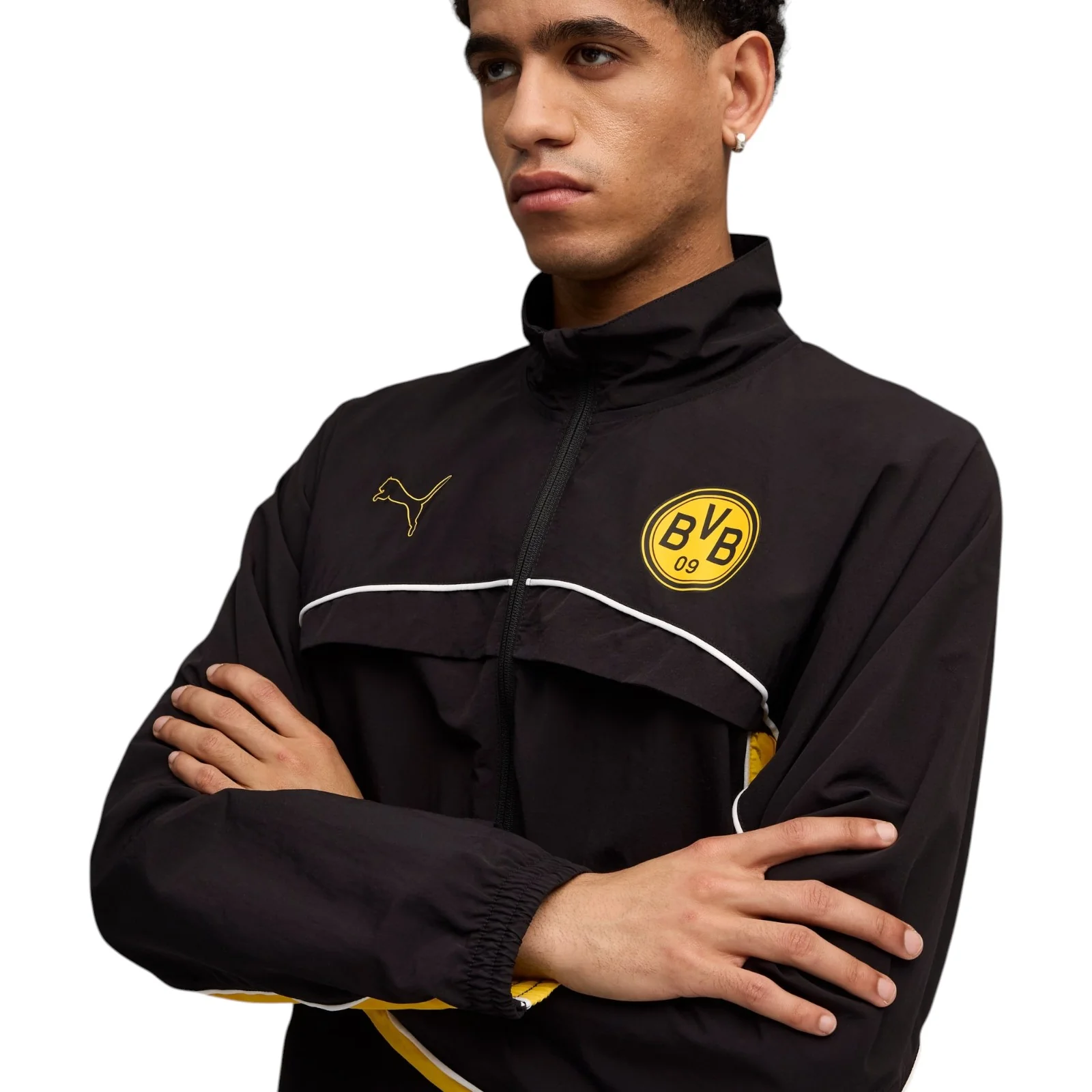 Puma Football Borussia Dortmund FtblStatement Mens Jacket - Image 3