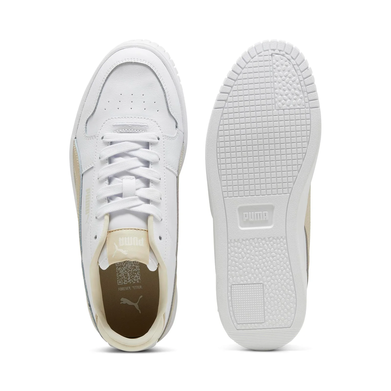 Puma Carina Street Womens White/Beige - Image 3