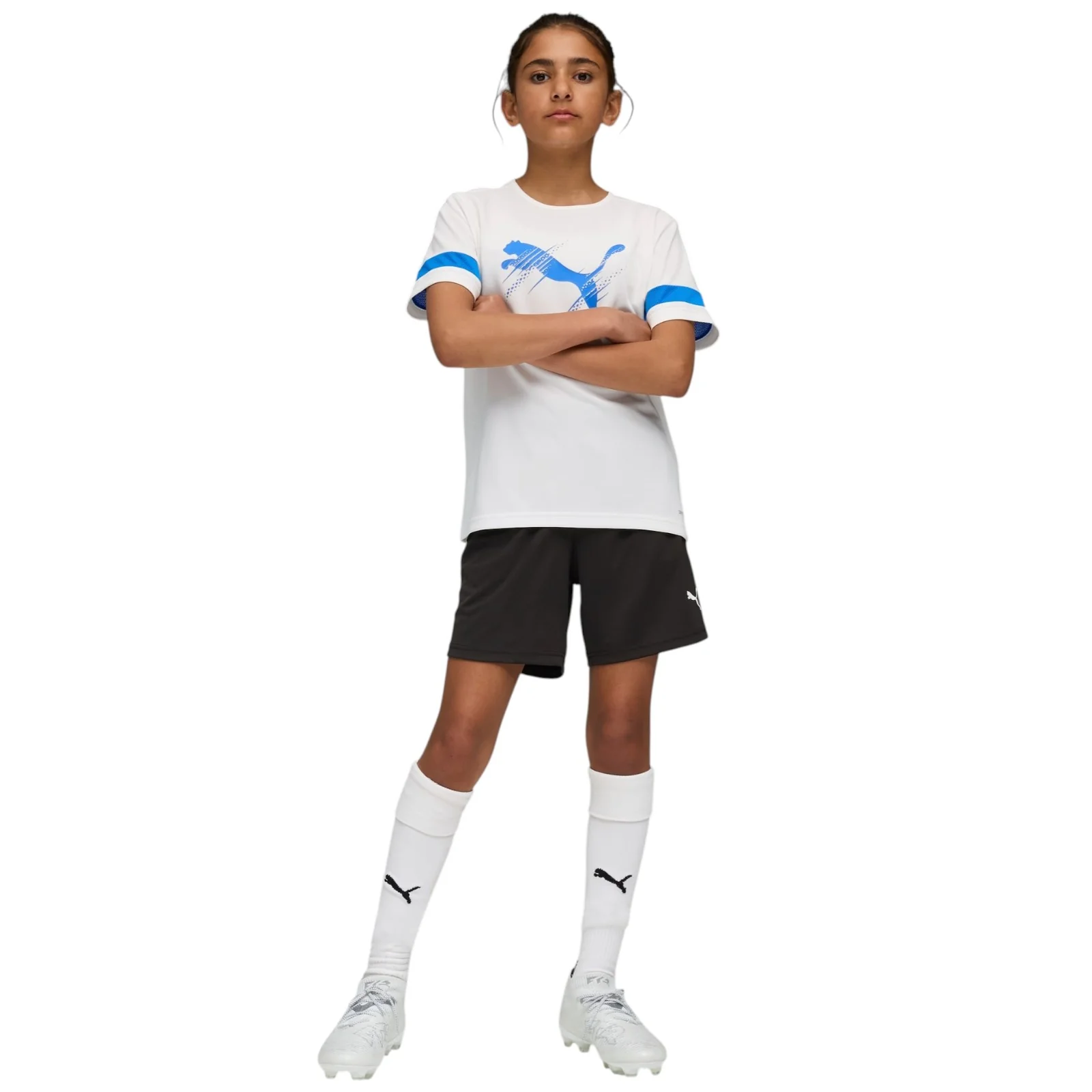 Puma IndividualFinal Kids Medium-Rise Training Shorts - Image 6