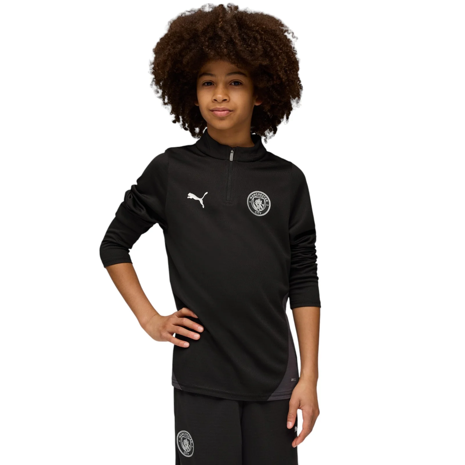 Puma Manchester City Football 2025/26 Kids Half-Zip Training Top