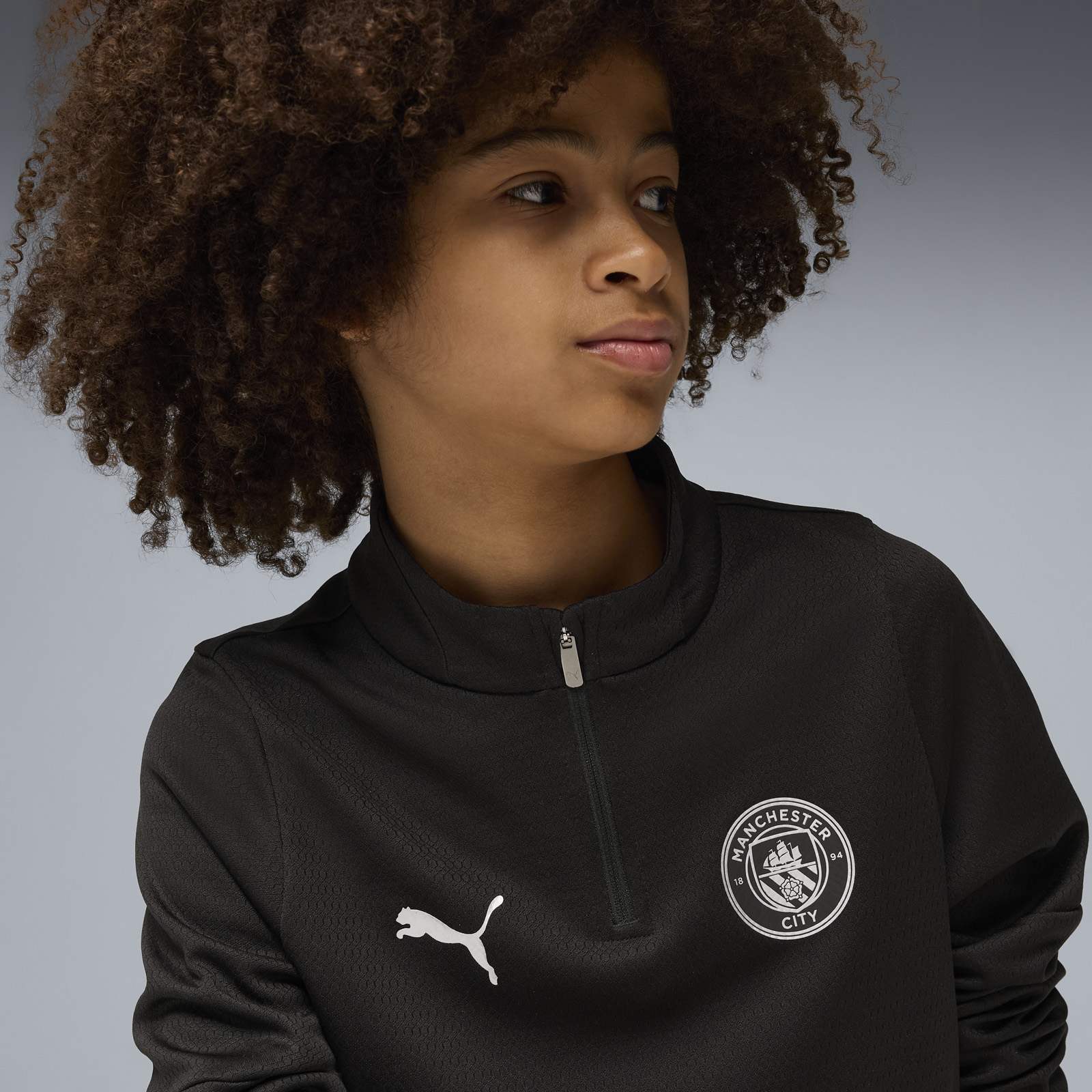 Puma Manchester City Football 2025/26 Kids Half-Zip Training Top - Image 3