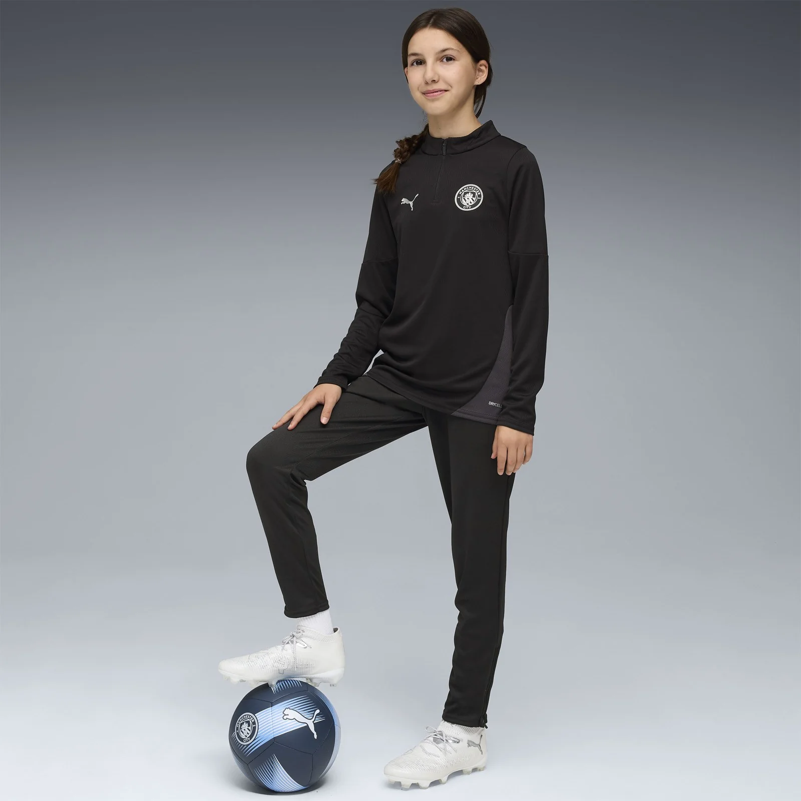 Puma Manchester City Football 2025/26 Kids Half-Zip Training Top - Image 6