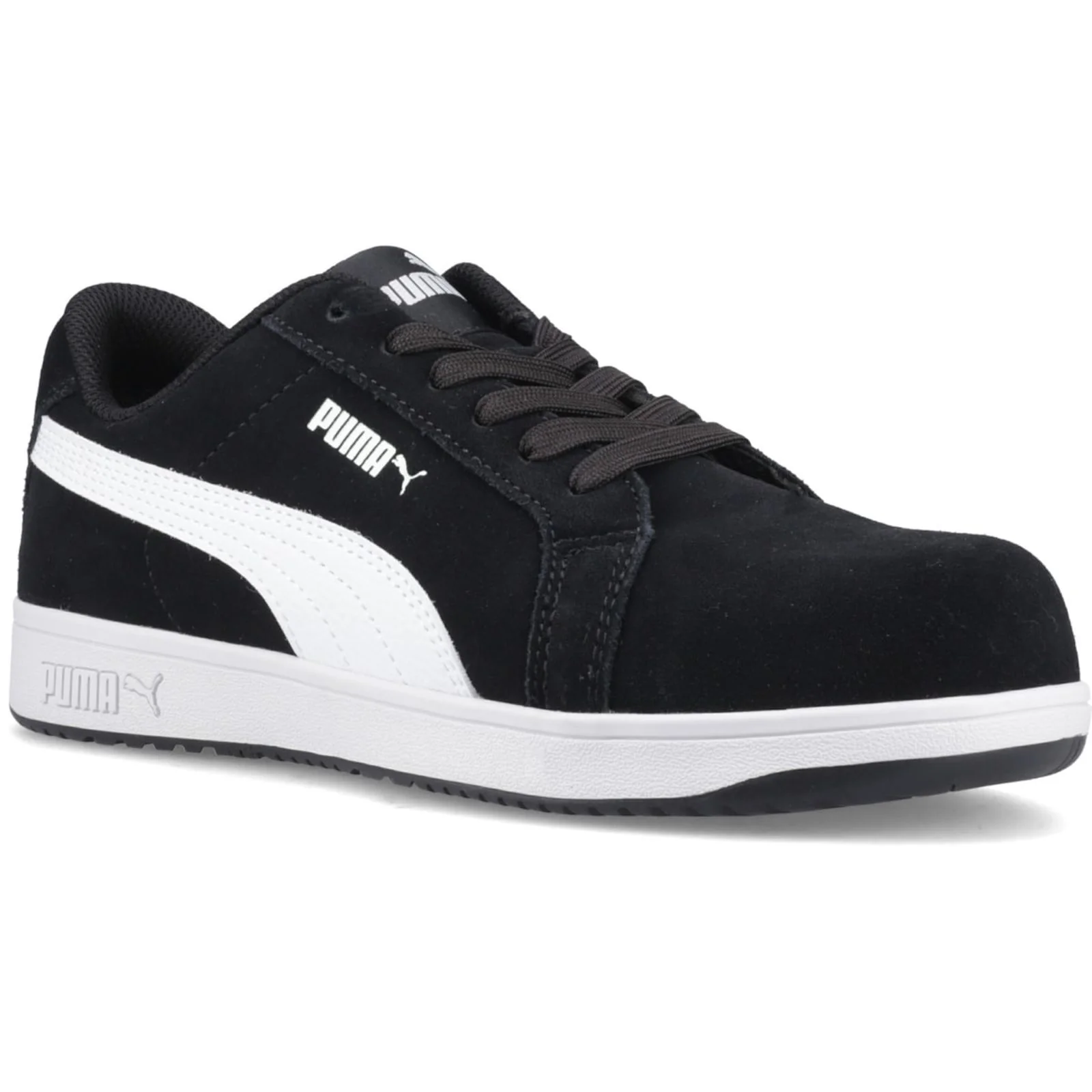 Puma Safety Mens Iconic Low Suede Safety Shoe Black/White - Image 6
