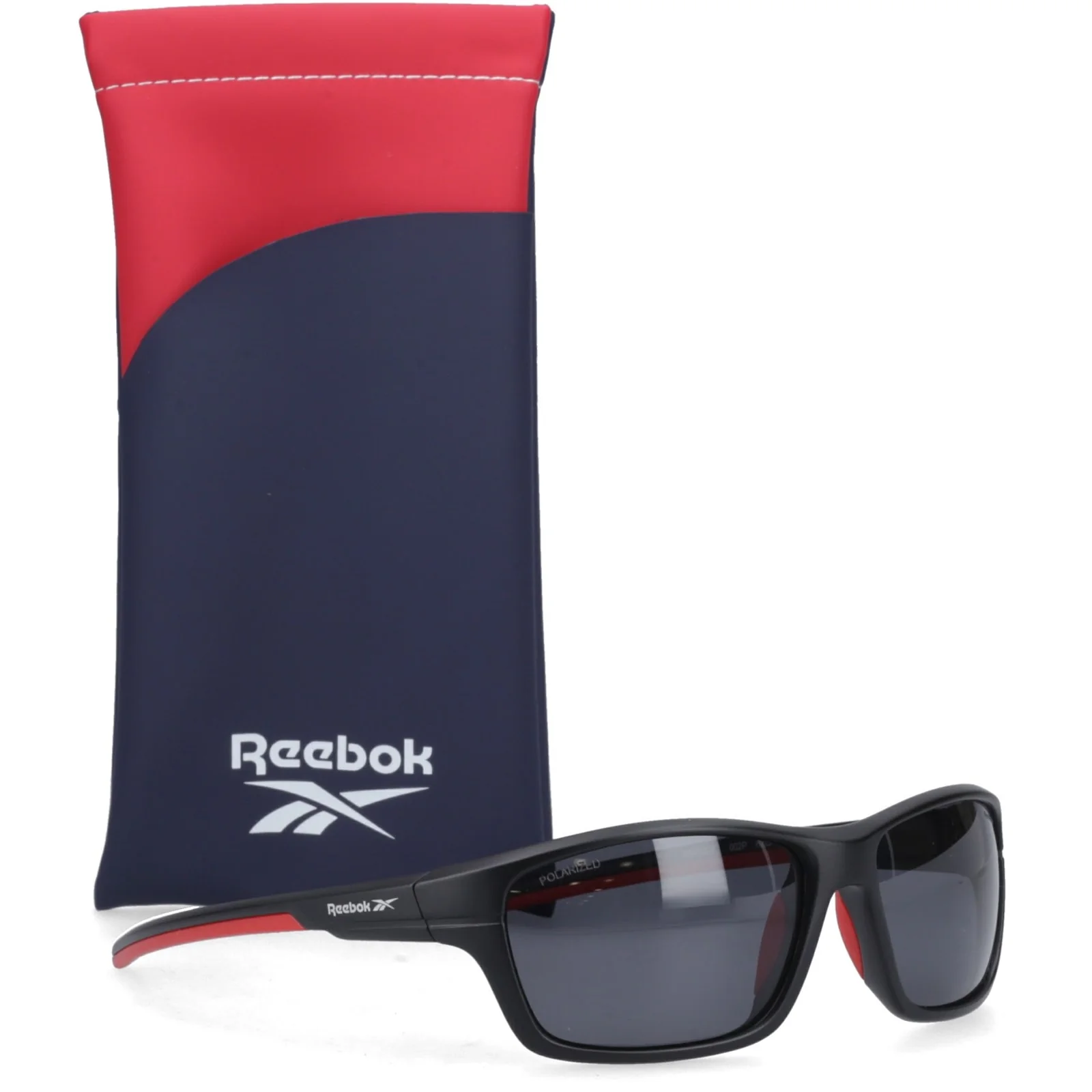 Reebok Unisex Reebok Score Polarised Black/Red Wrap Sunglasses RBK5027 002P Matt Black/Red - Image 3