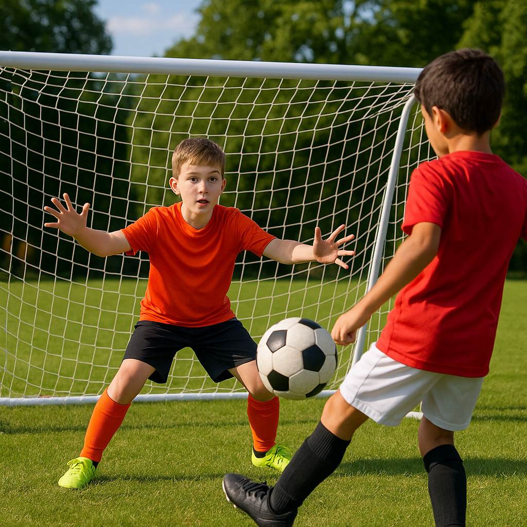Rival 10ft x 6ft Outdoor PVC Football Goal - Image 3