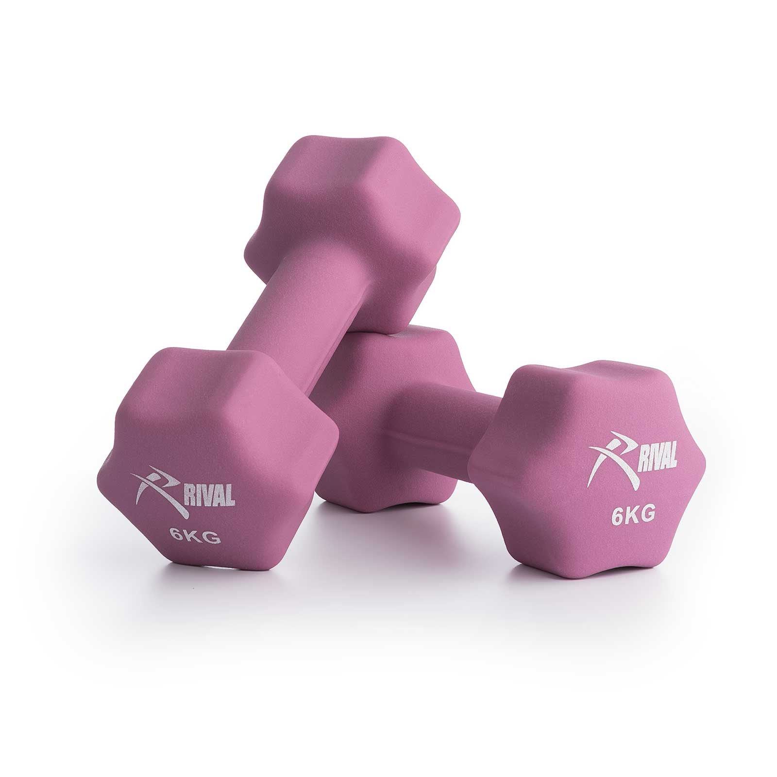Rival Neoprene Dumbbells - 6kg Pair - Image 2