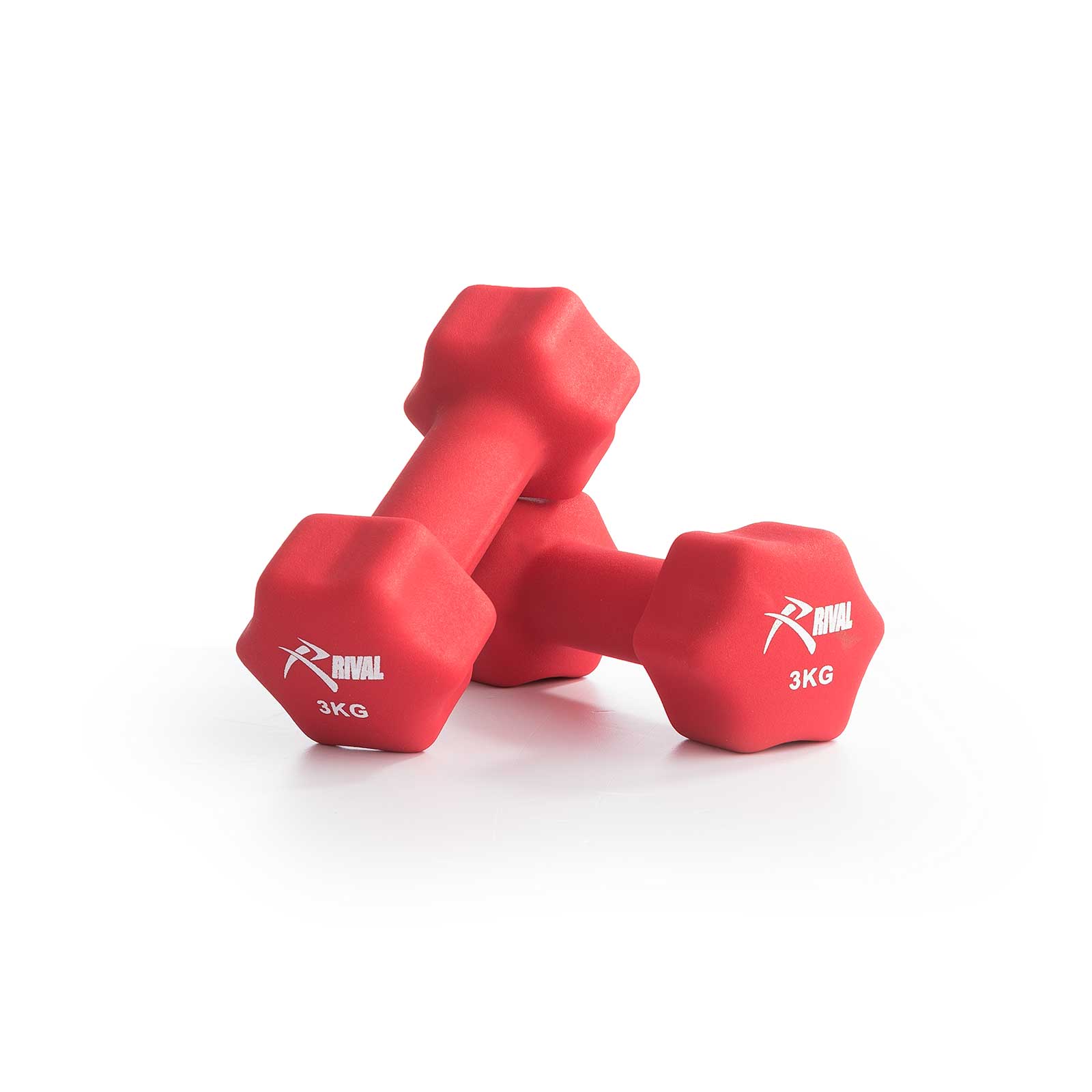 Rival Neoprene Dumbbells - 3kg Pair - Image 2