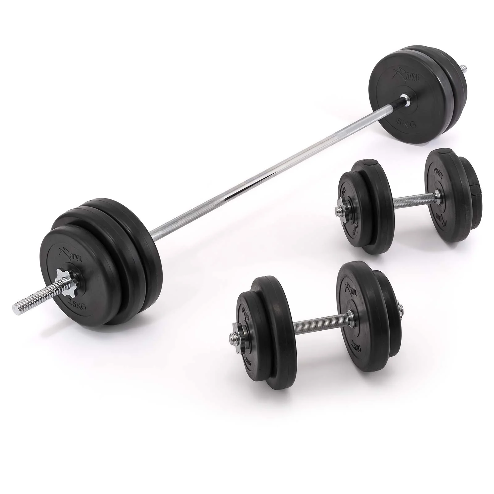 Rival Vinyl Barbell Set - 50kg