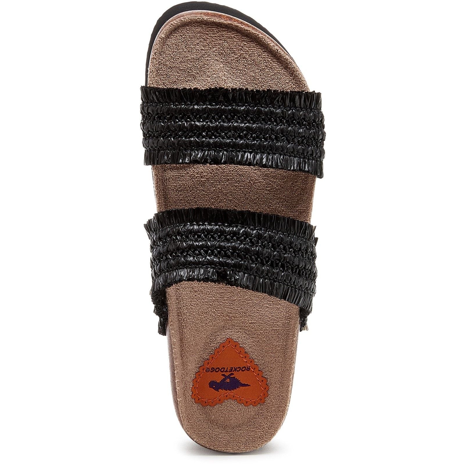Rocket Dog Womens Aruba Raffia Sandal Black - Image 4