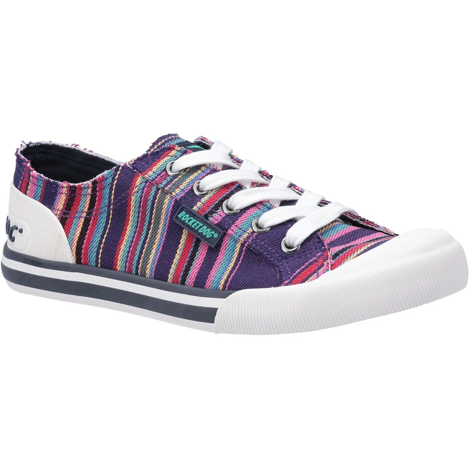 Rocket Dog Womens Jazzin Trainer Purple Multi - Image 5