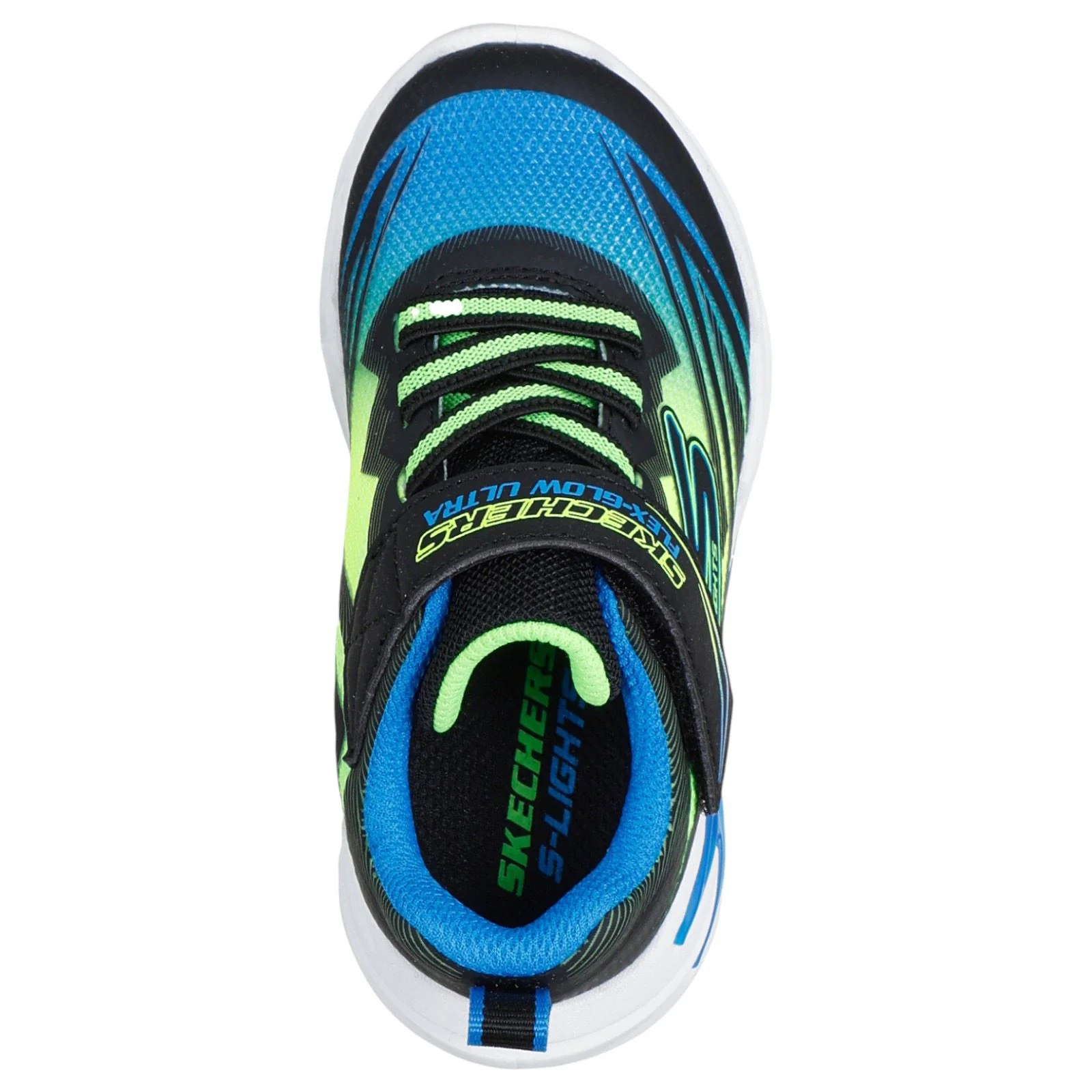 Skechers Flex-Glow Ultra   Boys Lighted Gore & Strap Sneaker W/ Midsole Techpiece - Image 3