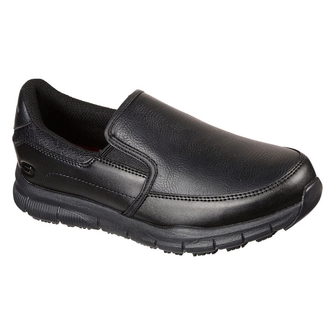Skechers Double Gore Slip On Work Shoes - Image 5