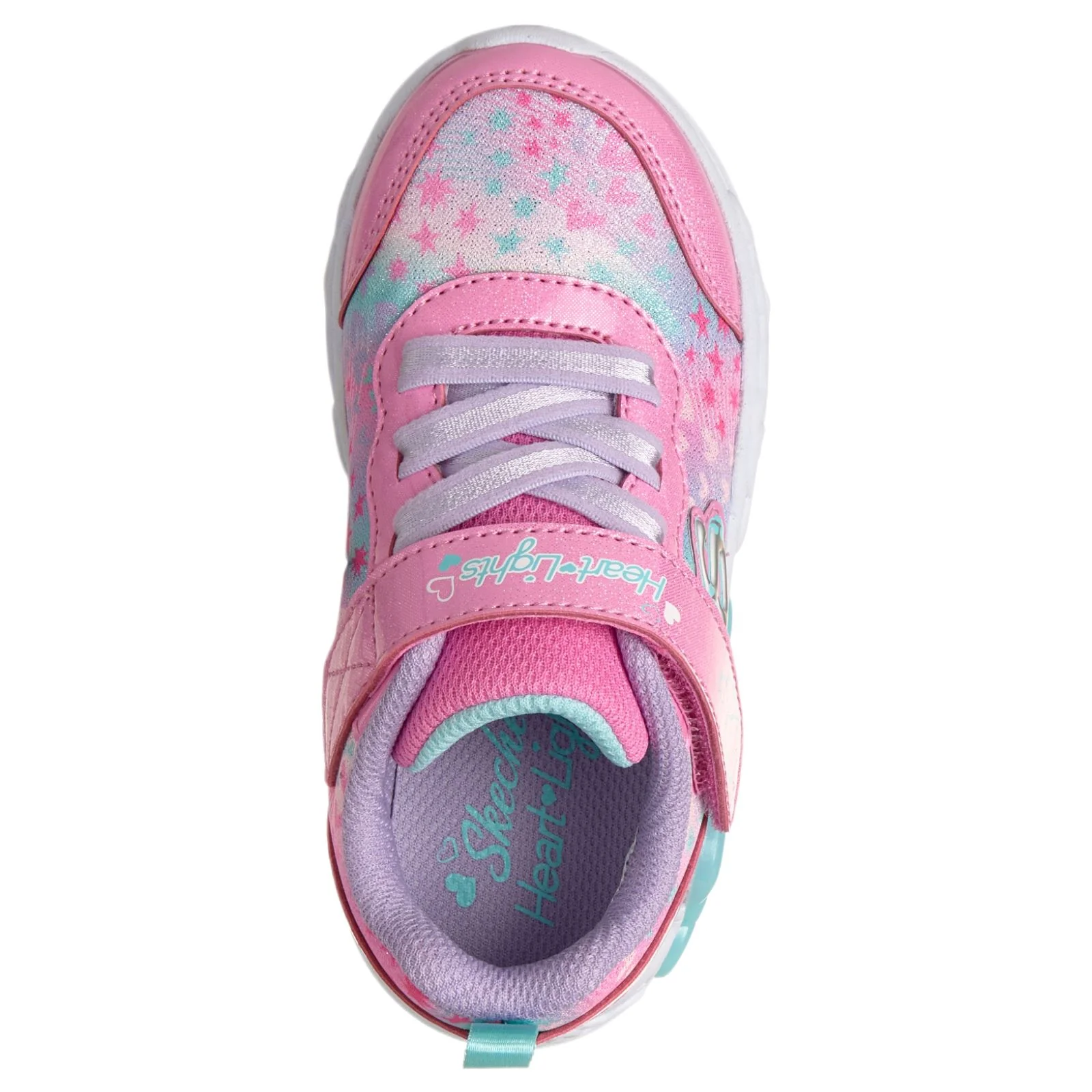 Skechers Infinite Heart Lights Infant Girls Shoes - Image 3