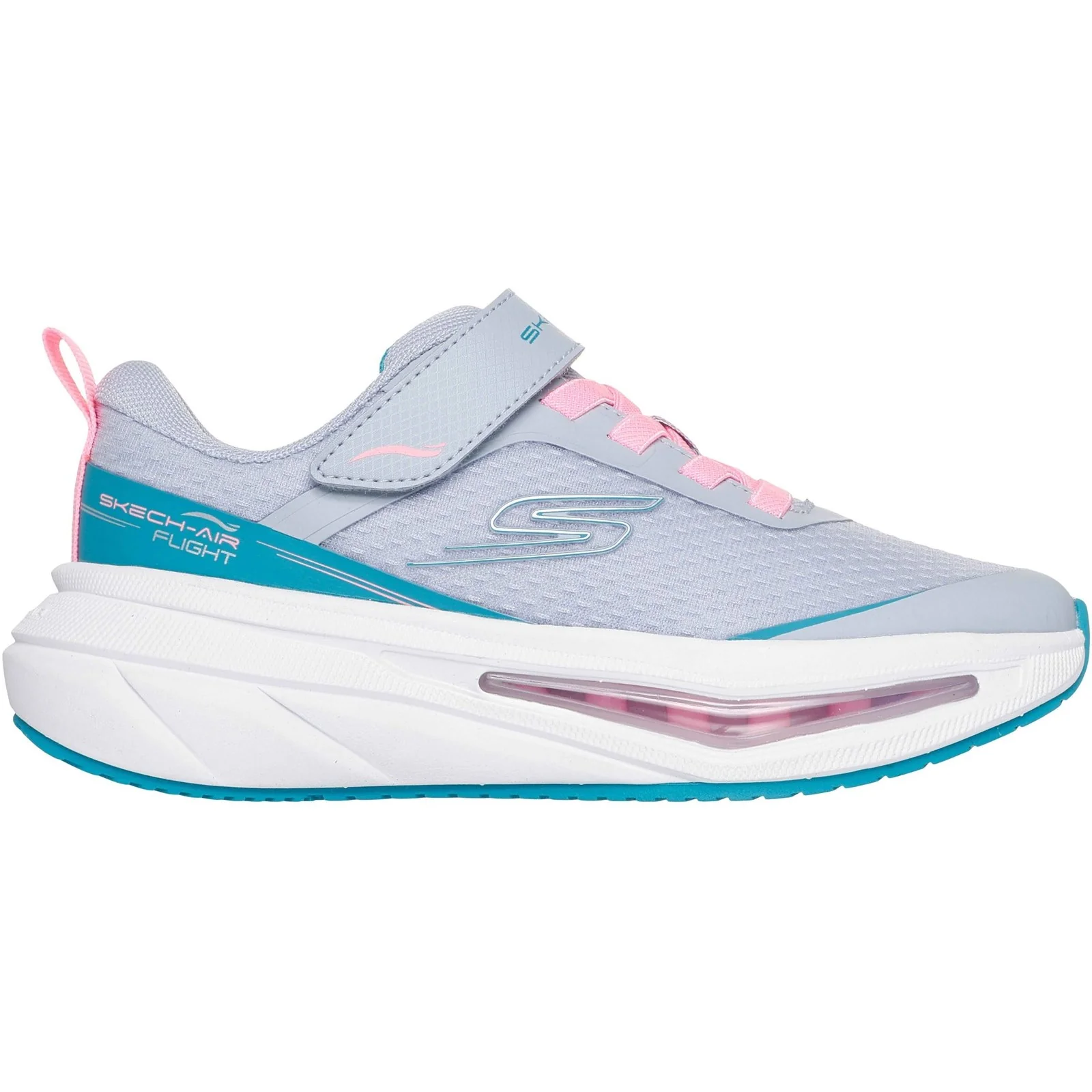 Skechers Junior Girls Skech-Air 5.0 Trainer Grey - Image 2