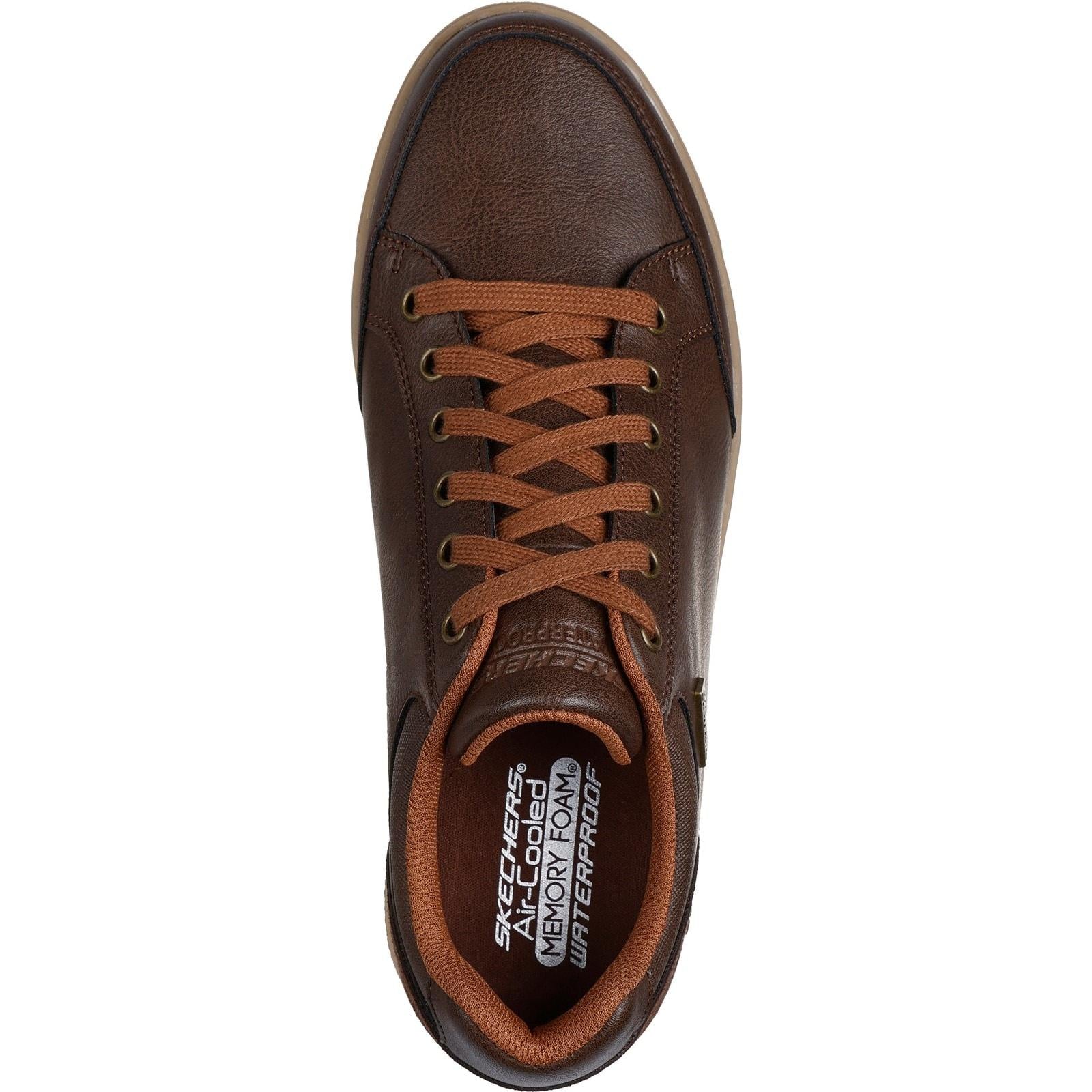 Skechers Mens Cavell Sparkman Shoes Chocolate - Image 3