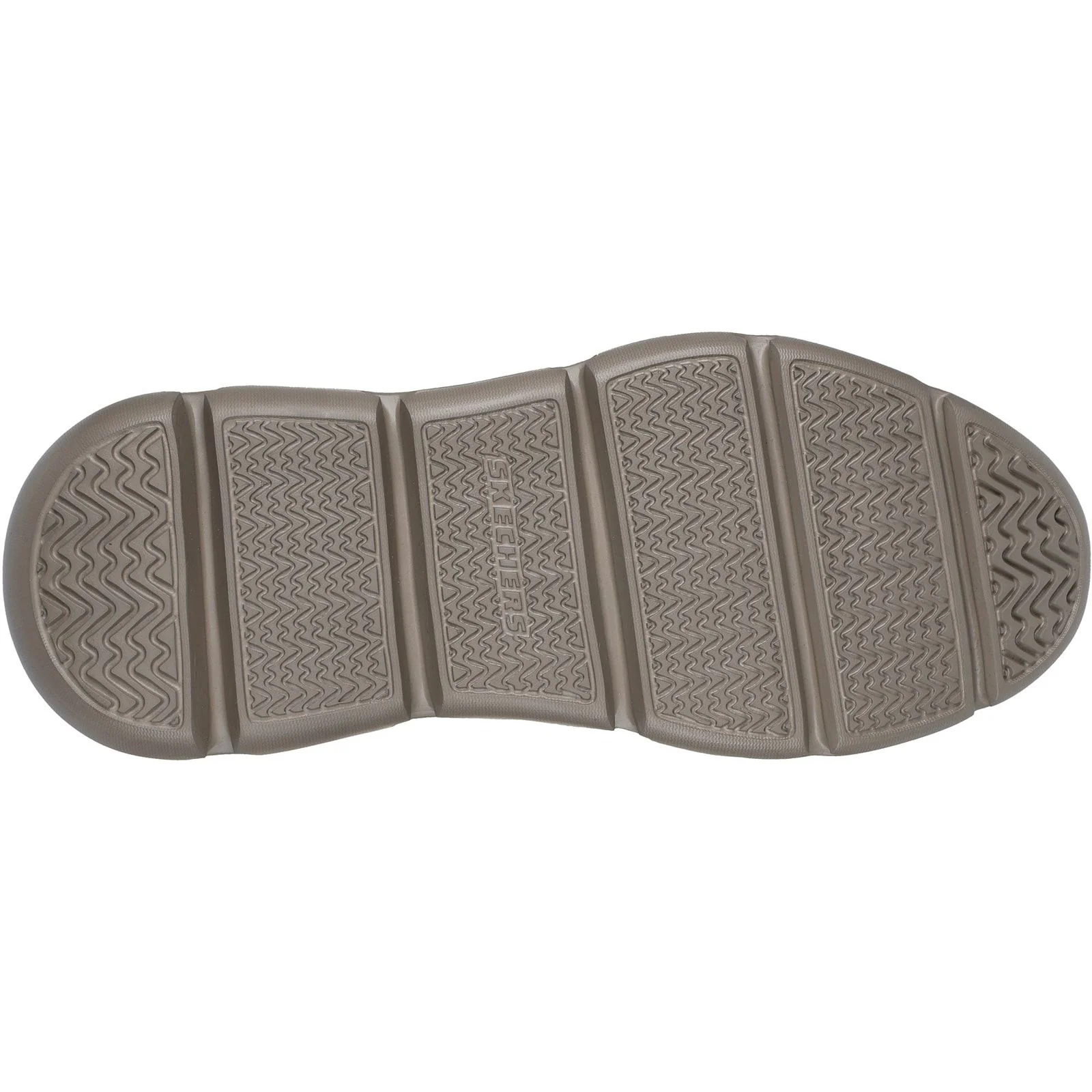 Skechers Mens Garza Clive Shoe Dark Taupe - Image 3