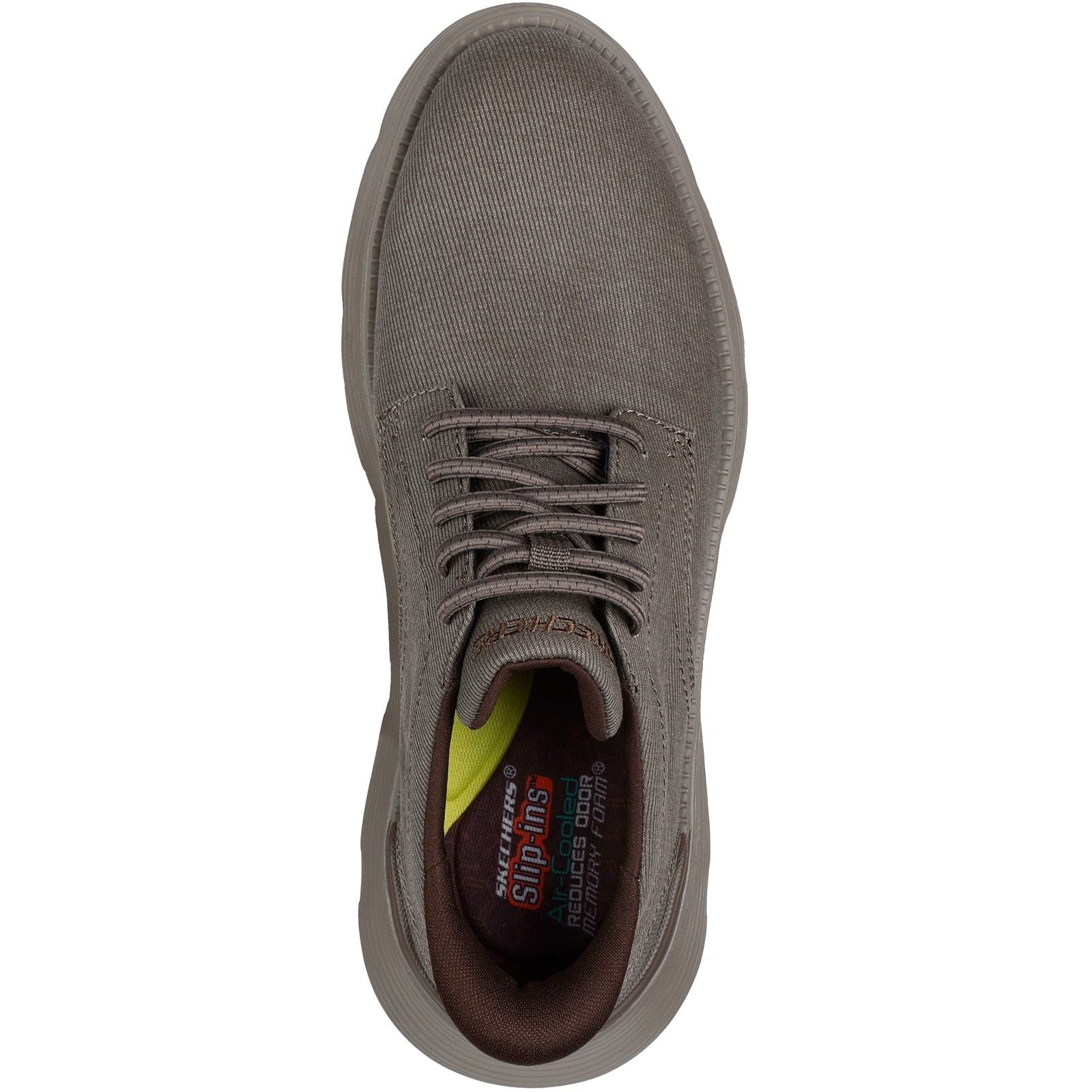 Skechers Mens Garza Clive Shoe Dark Taupe - Image 4