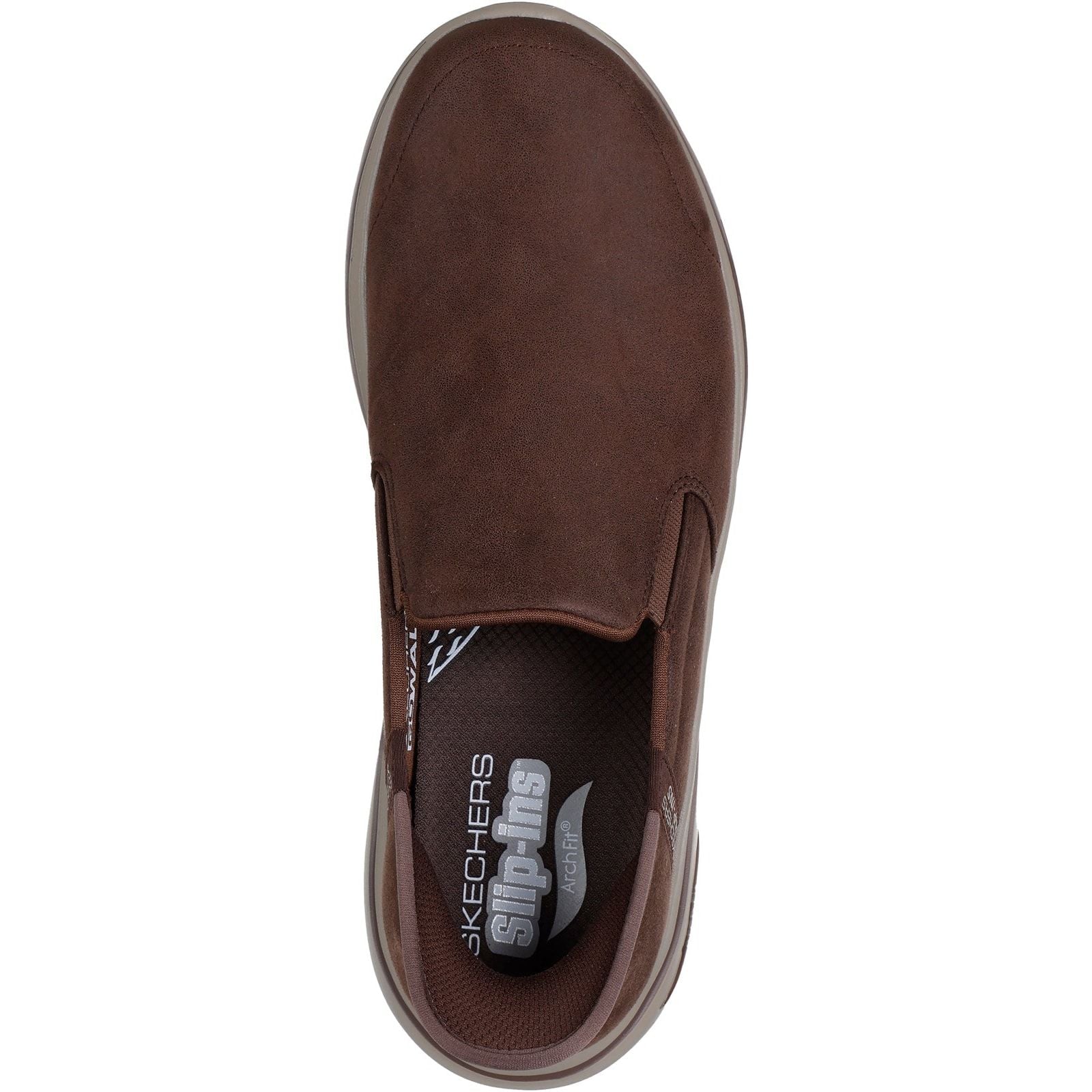 Skechers Mens Go Walk Arch Fit 2.0 Quest  Trainers Brown - Image 3