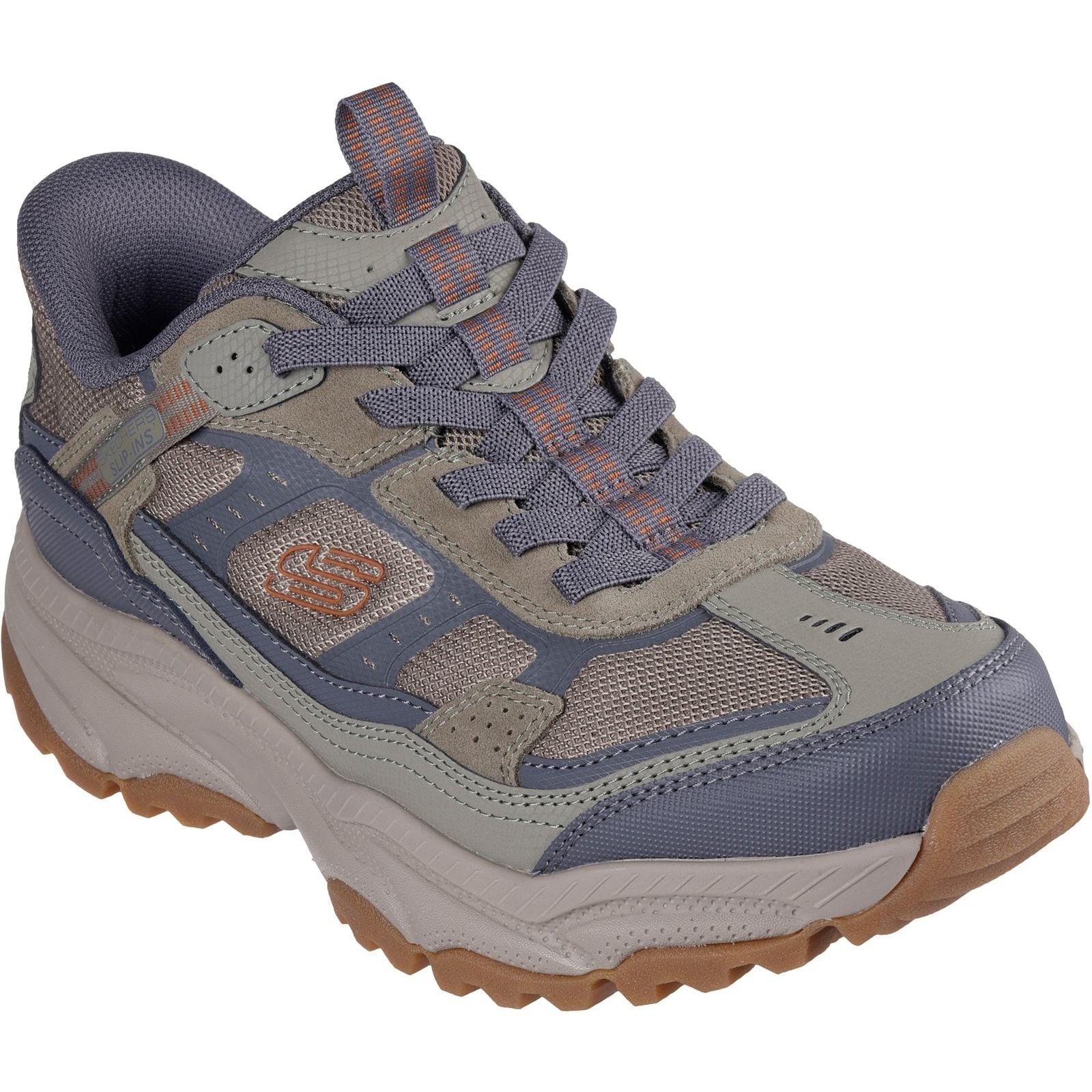 Skechers Mens Vigor AT Hiking Shoes Olive/Grey - Image 5