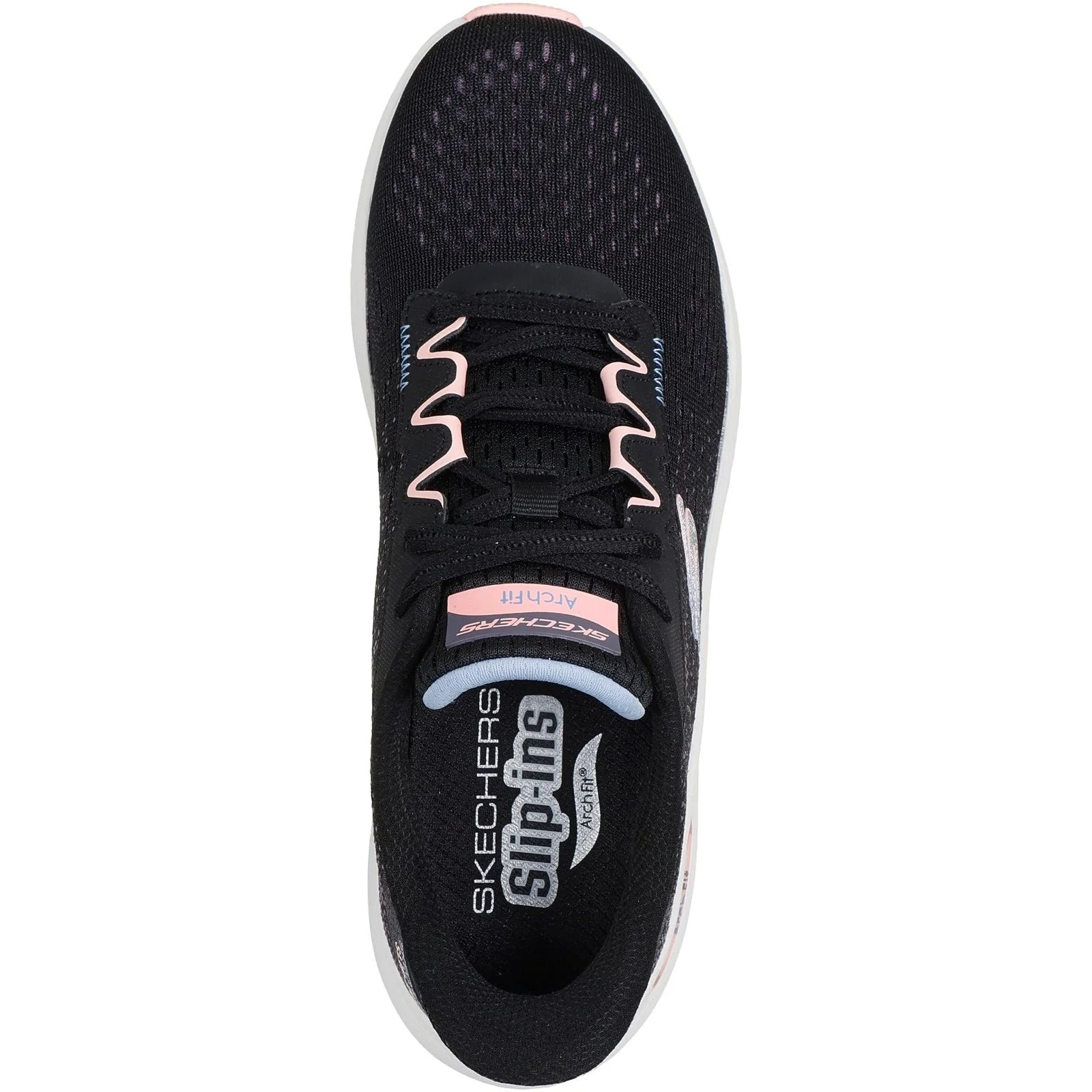 Skechers Womens Arch Fit 2.0 Fresh Pace Trainer Black/Multi - Image 3