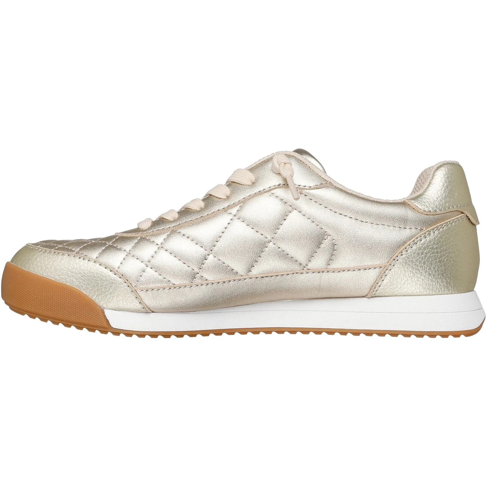 Skechers Womens BOBS Billie Wild Comfort Trainers Gold - Image 2