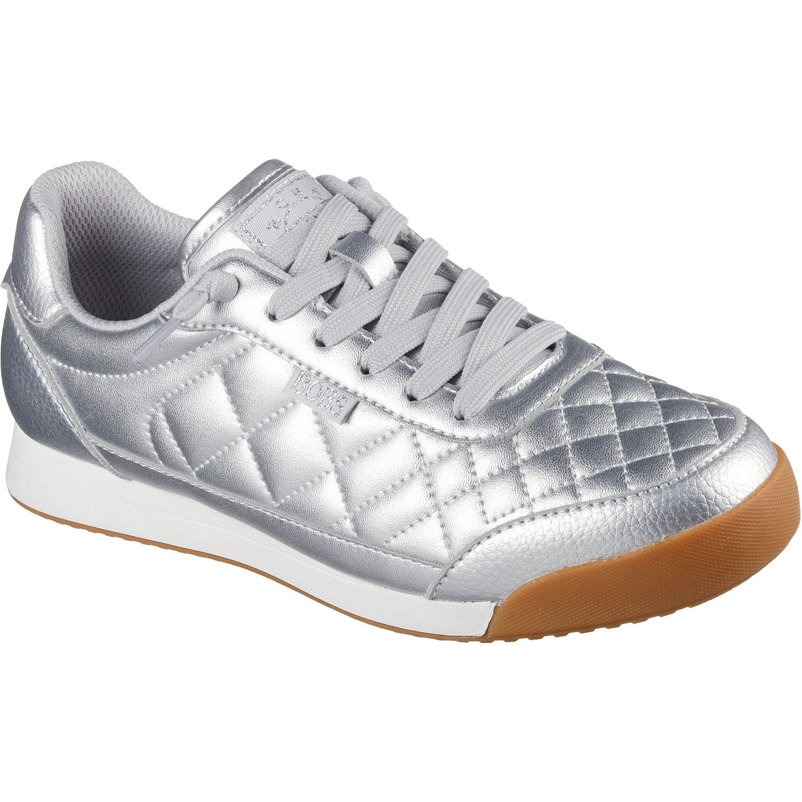 Skechers Womens BOBS Billie Wild Comfort Trainers Silver - Image 6