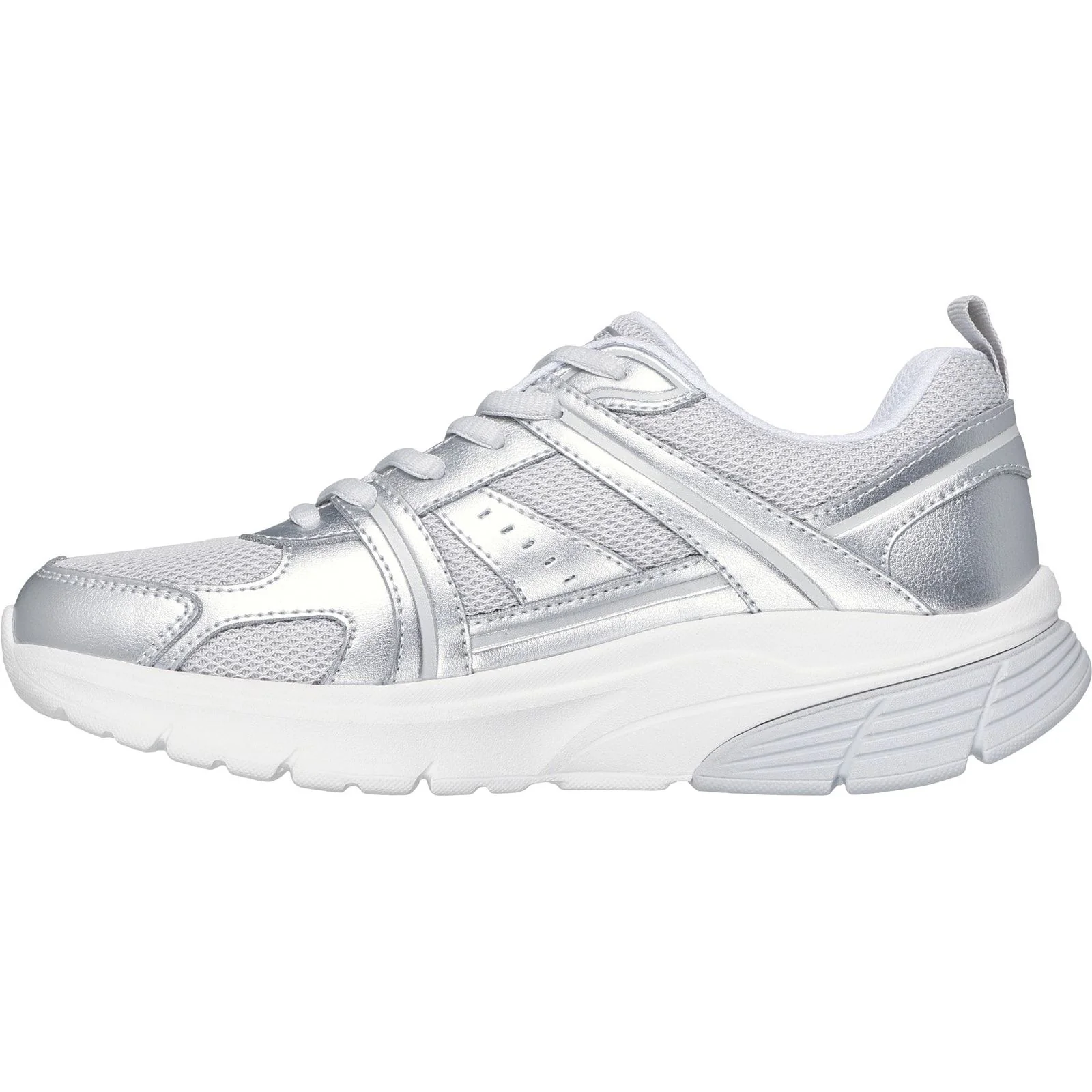 Skechers Womens BOBS Vamos Trainers Silver - Image 2
