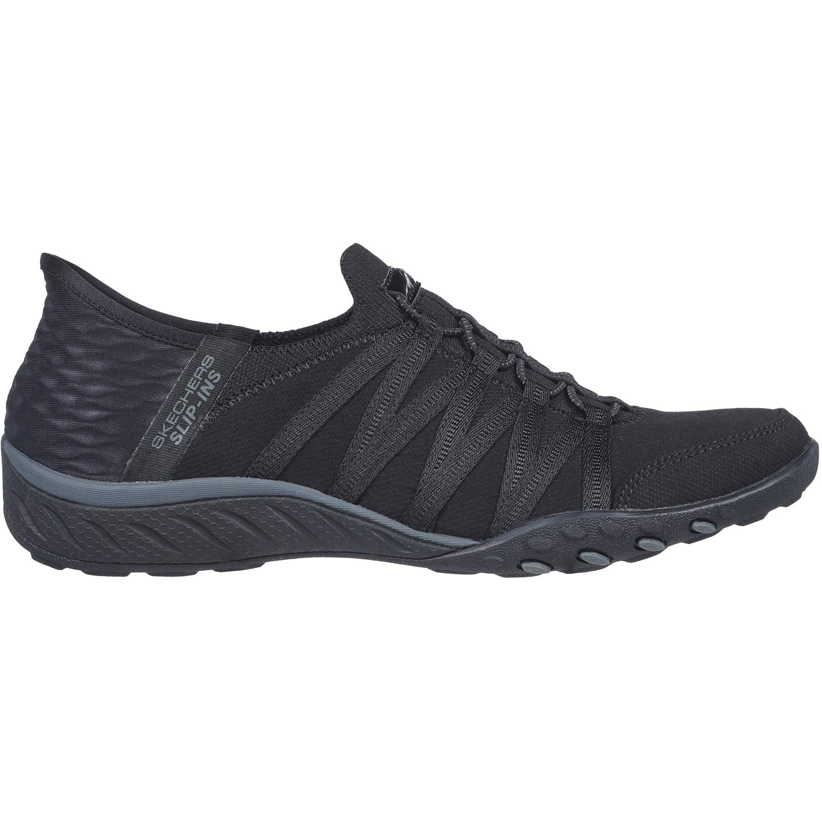 Skechers Womens Breathe-Easy - Roll-With-Me Shoe Black
