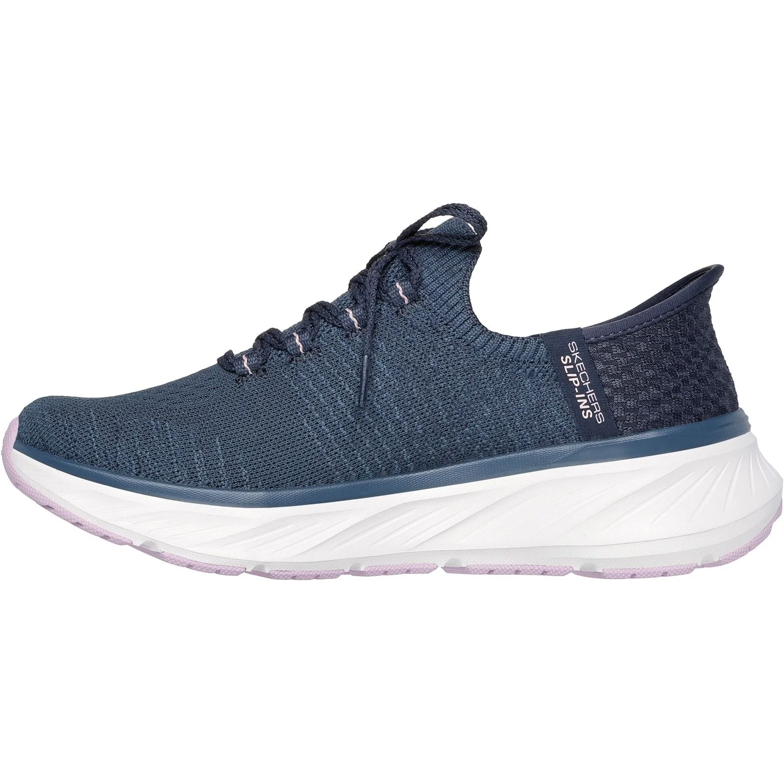 Skechers Womens Edgeride Impression Shoes Navy/Lavender - Image 2