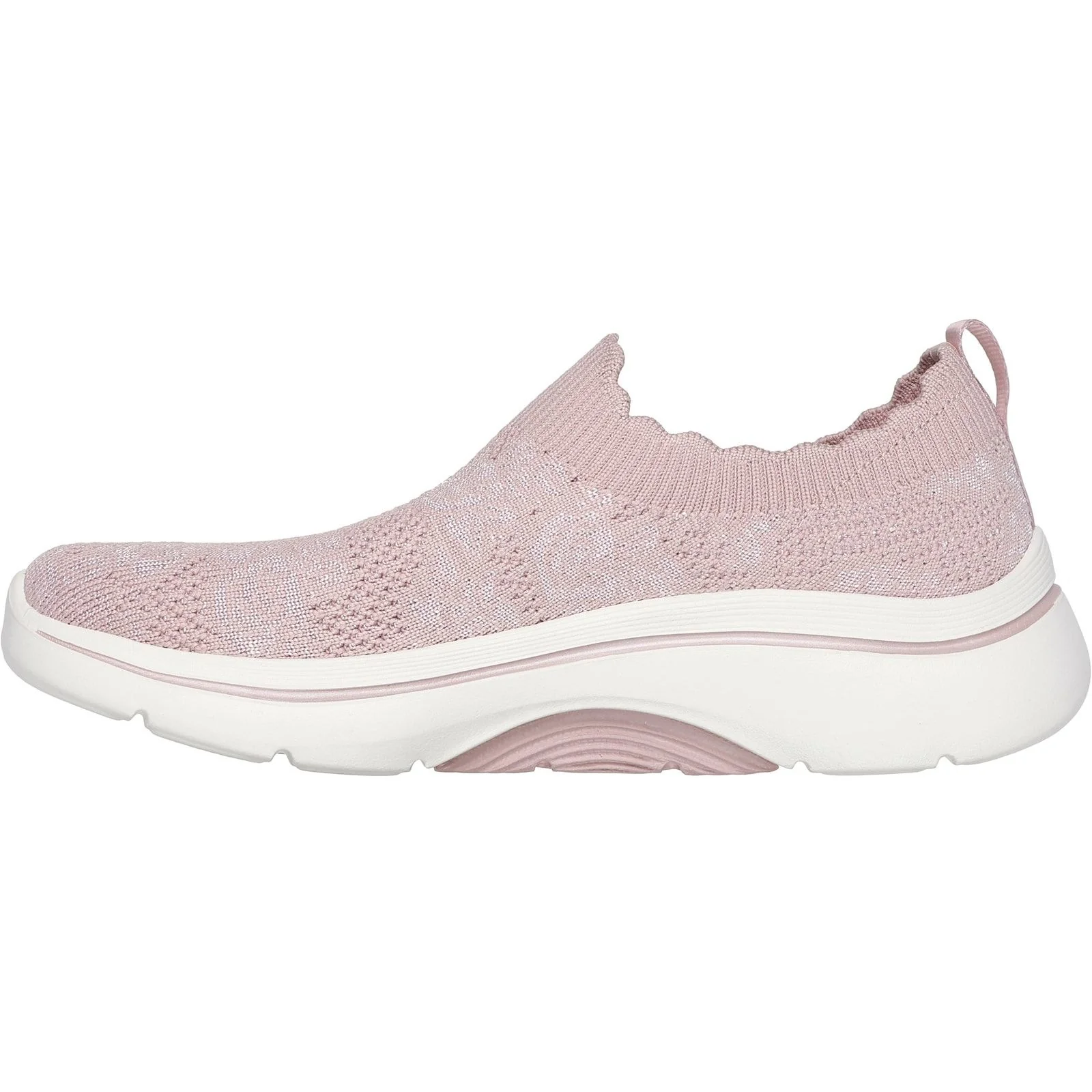 Skechers Womens GO WALK Arch Fit 2.0 Rosa Linda Trainer Mauve - Image 2