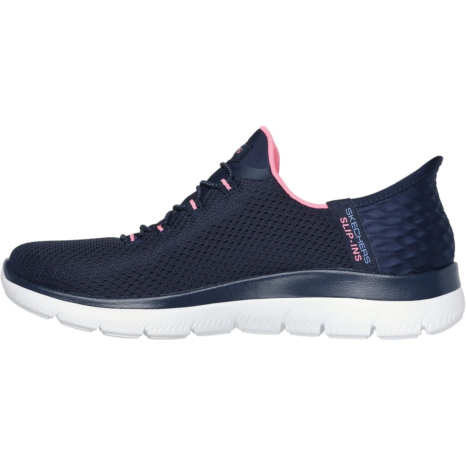 Skechers Womens Summits Diamond Dream Trainer Navy/Pink - Image 2