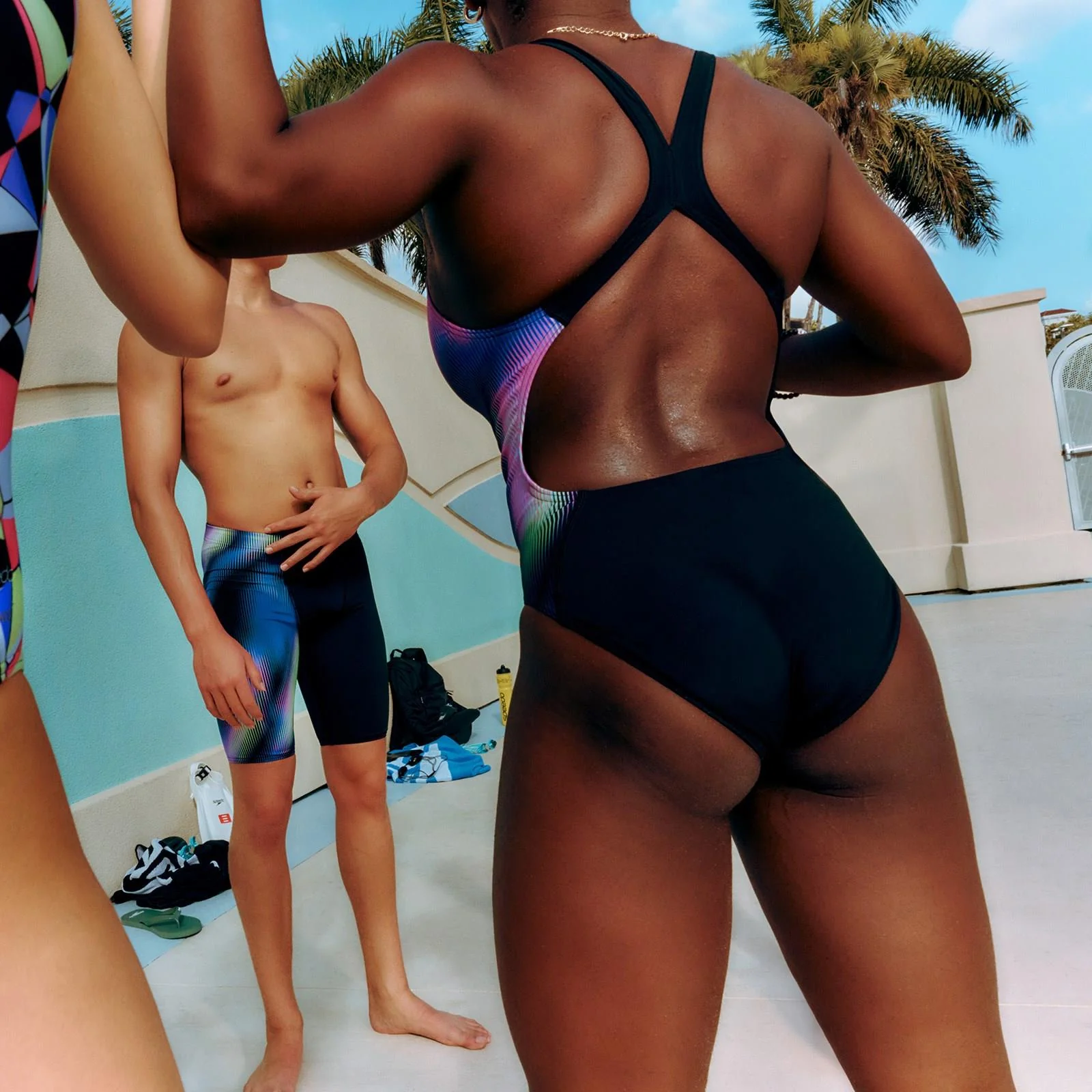 Speedo Girls Placement Muscleback Swimsuit - Image 3