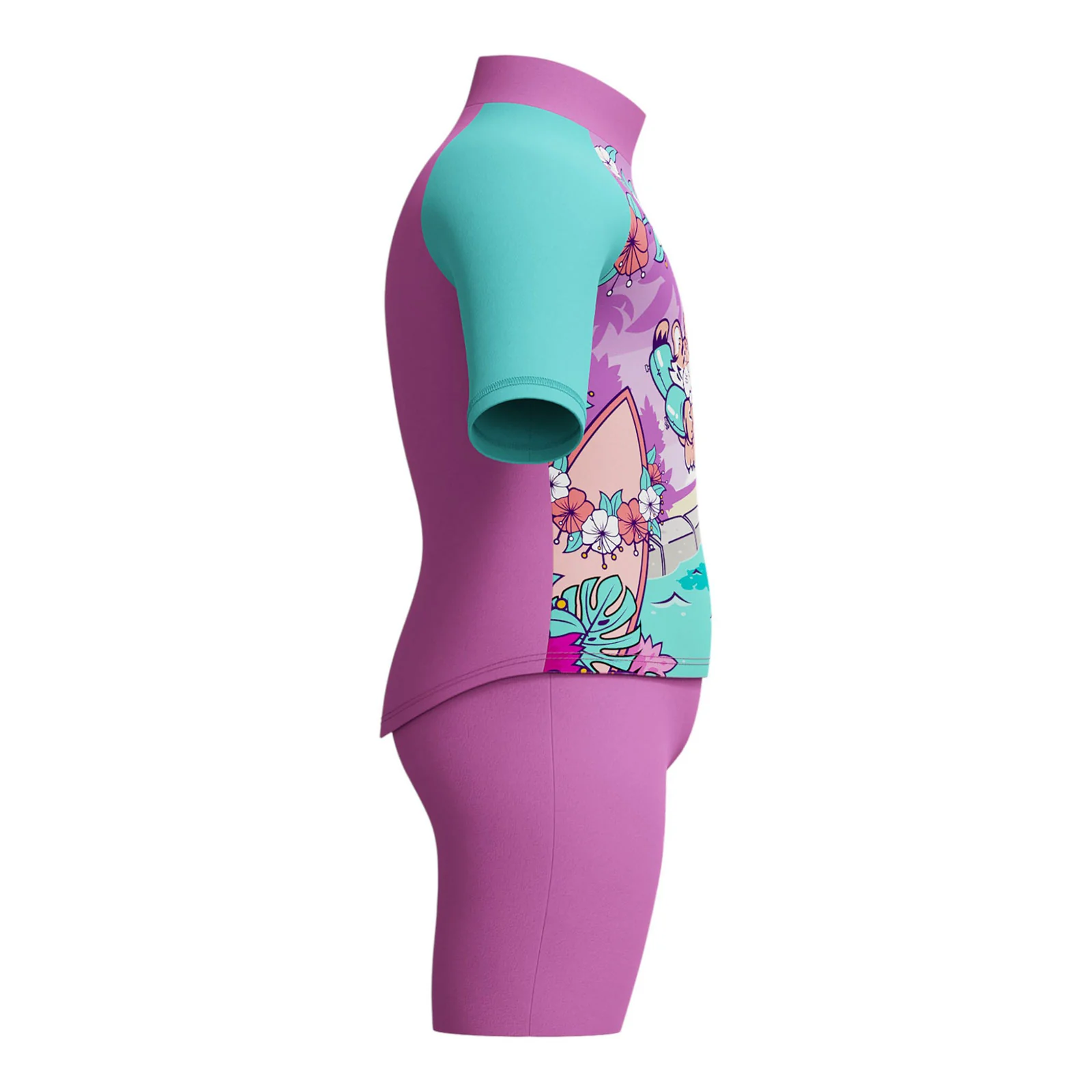 Speedo Learn to Swim Sun Protection Infant Girls Top & Short Set - Image 2