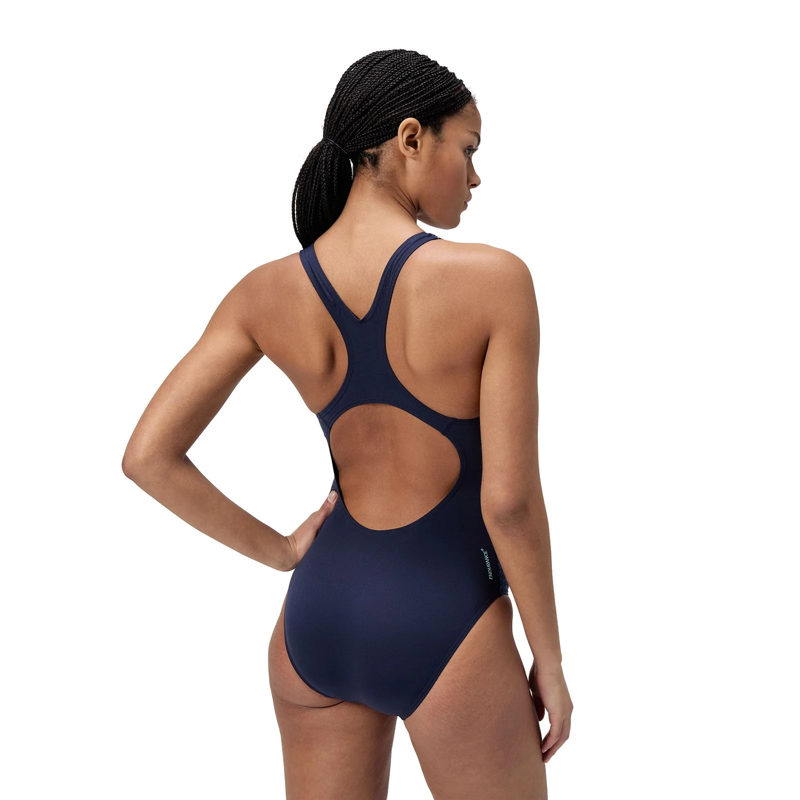 Speedo Womens Digit Print Medalist Swimsuit - Image 2