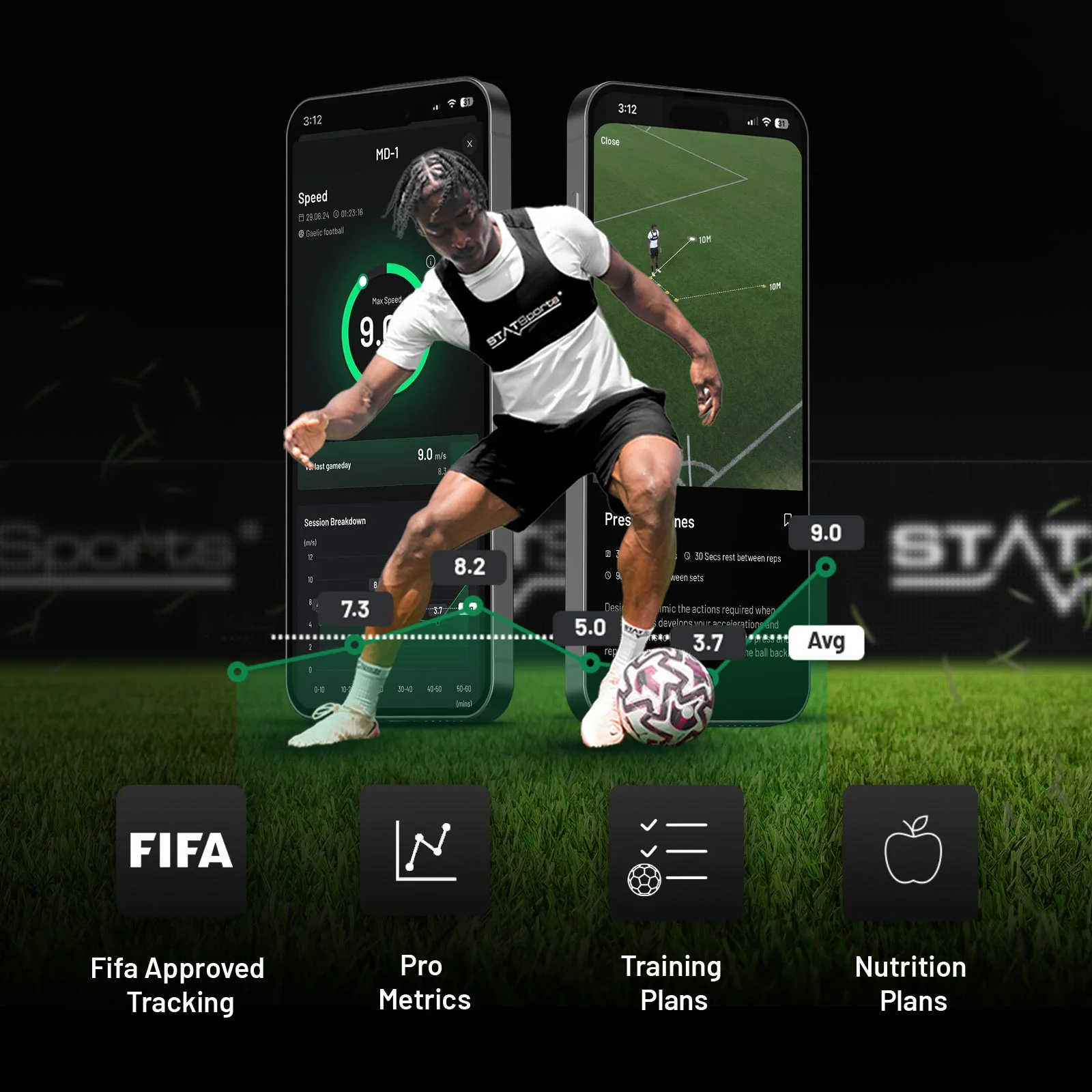 STATSports Womens Academy - Black - Image 2