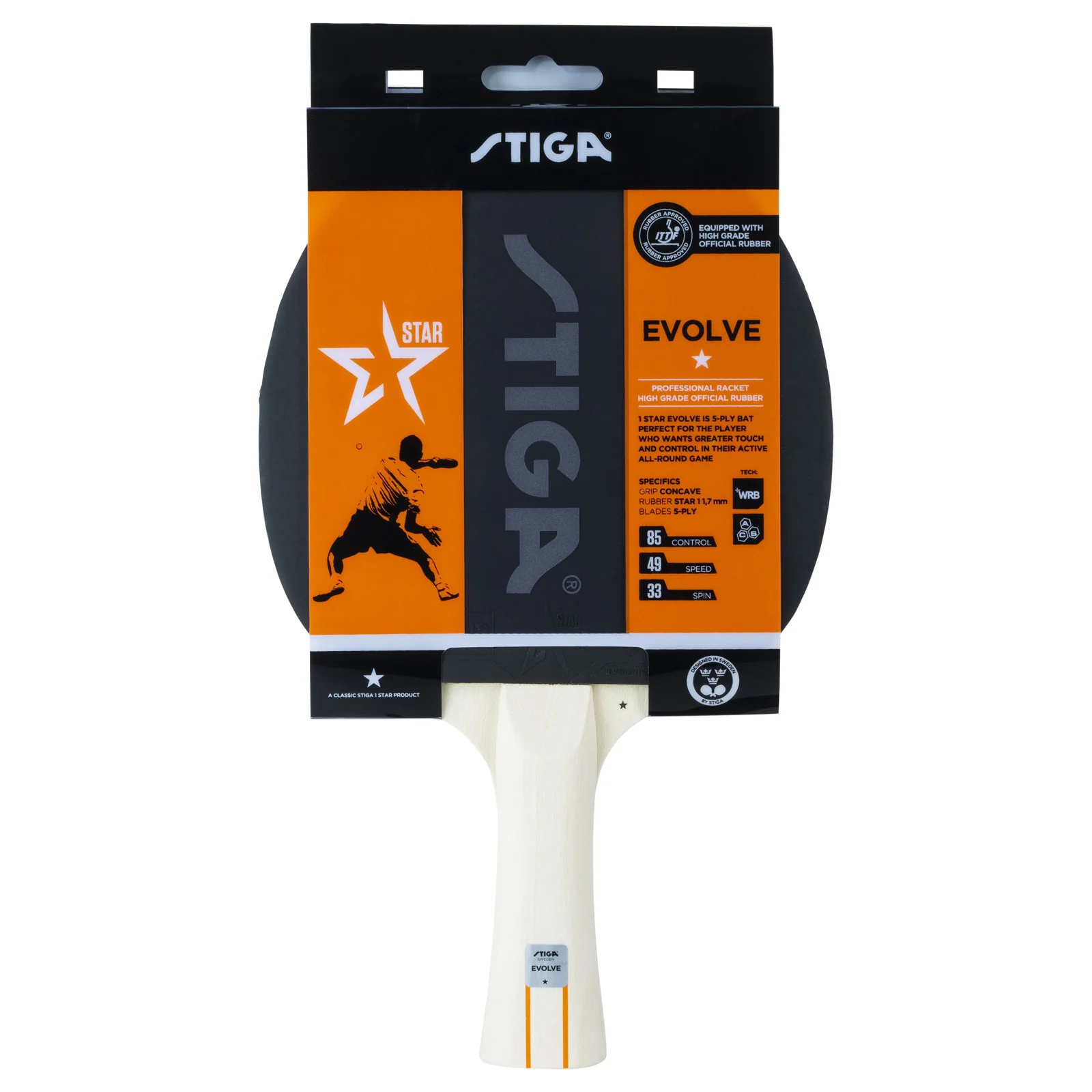 Stiga Evolve 1 Star Table Tennis Bat