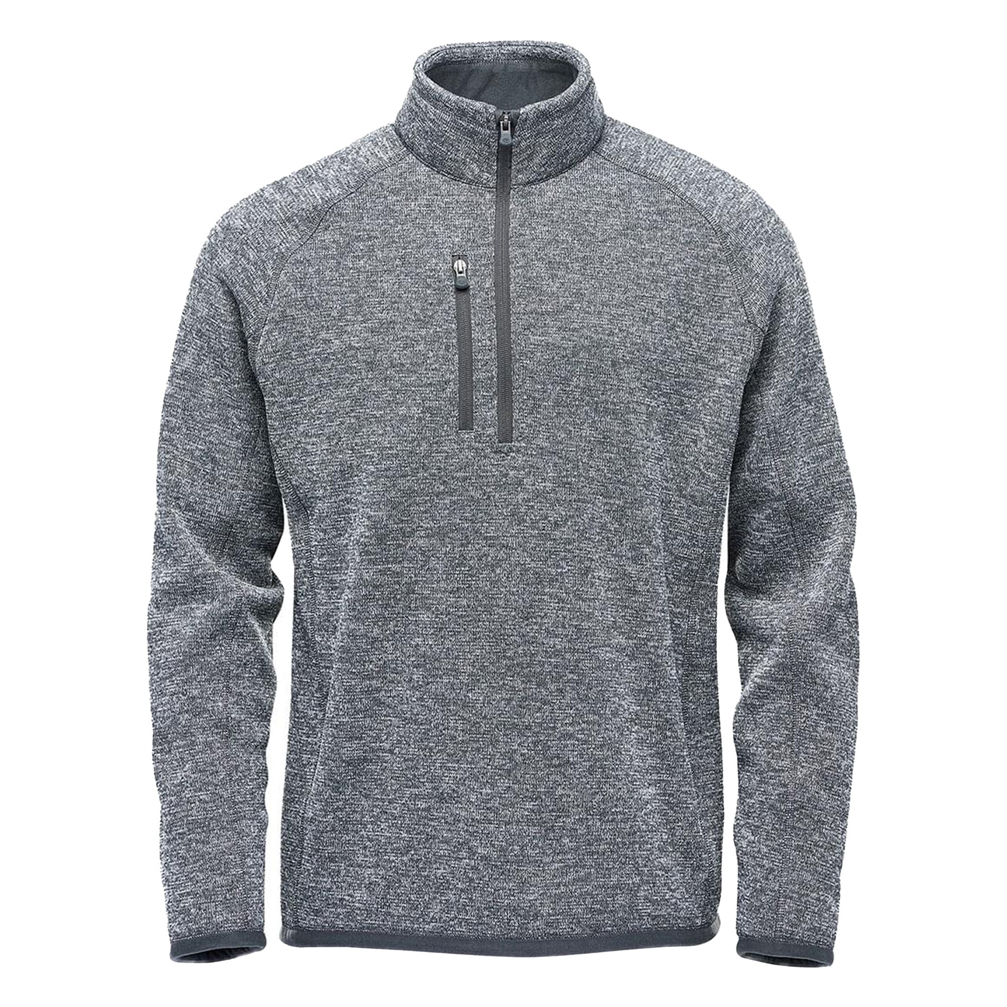 Stormtech Mens Avalante Heather Quarter Zip Fleece Top Granite