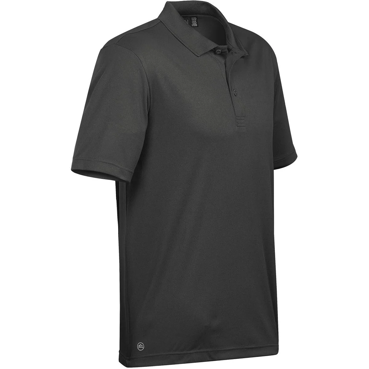 Stormtech Mens Eclipse H2X Dri Piqu Polo Carbon - Image 3