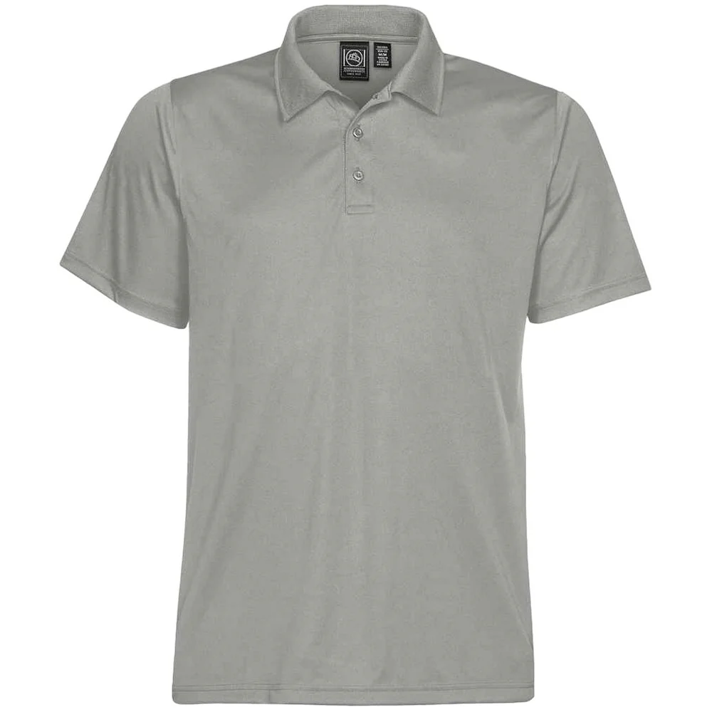 Stormtech Mens Eclipse H2X Dri Piqu Polo Cool Silver