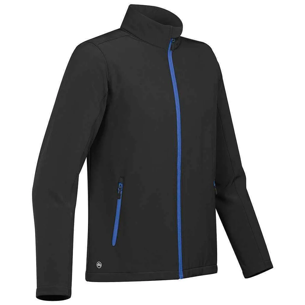 Stormtech Mens Orbiter Soft Shell Jacket Black/Azure - Image 2