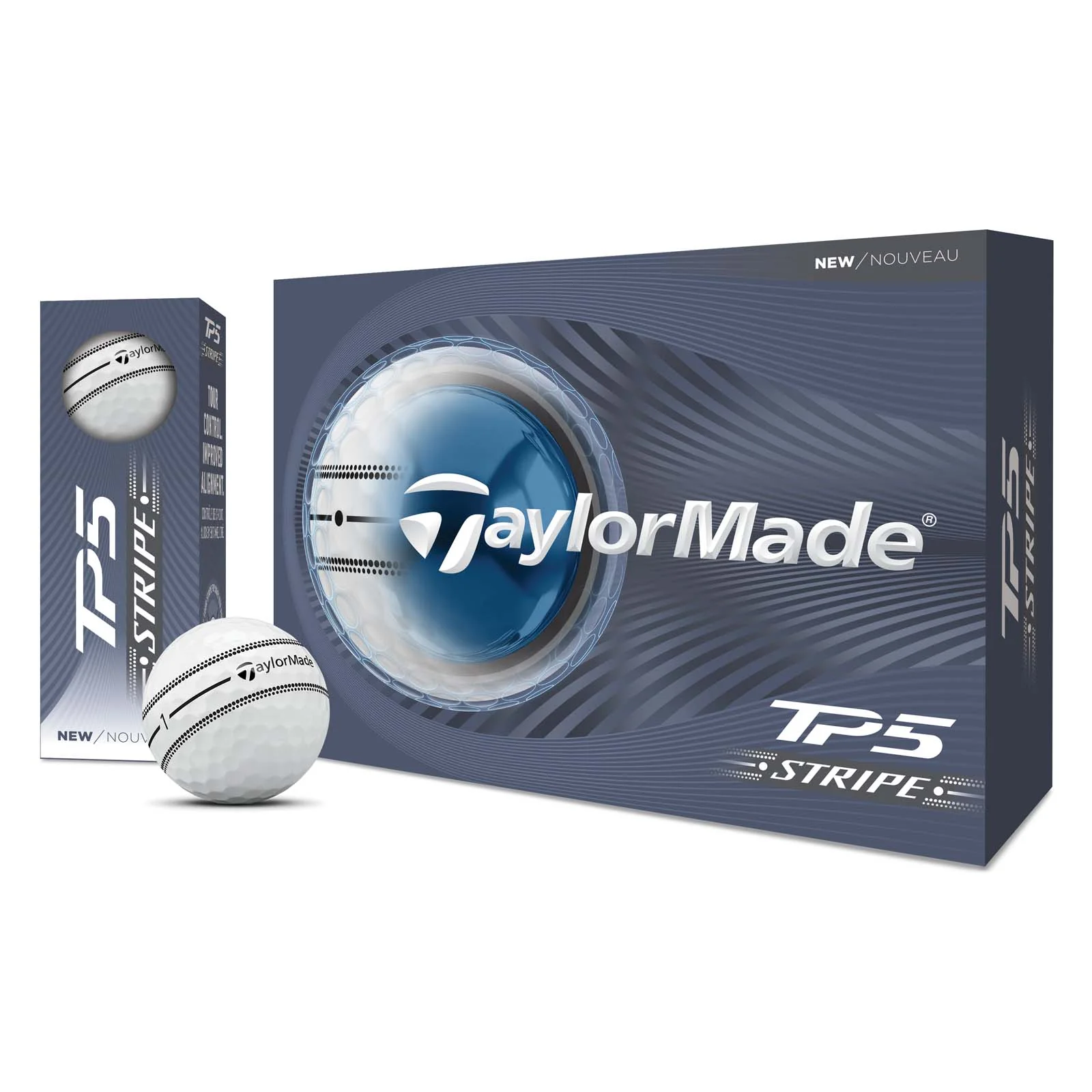 Taylormade TP5 Stripe 2026 White Golf Balls